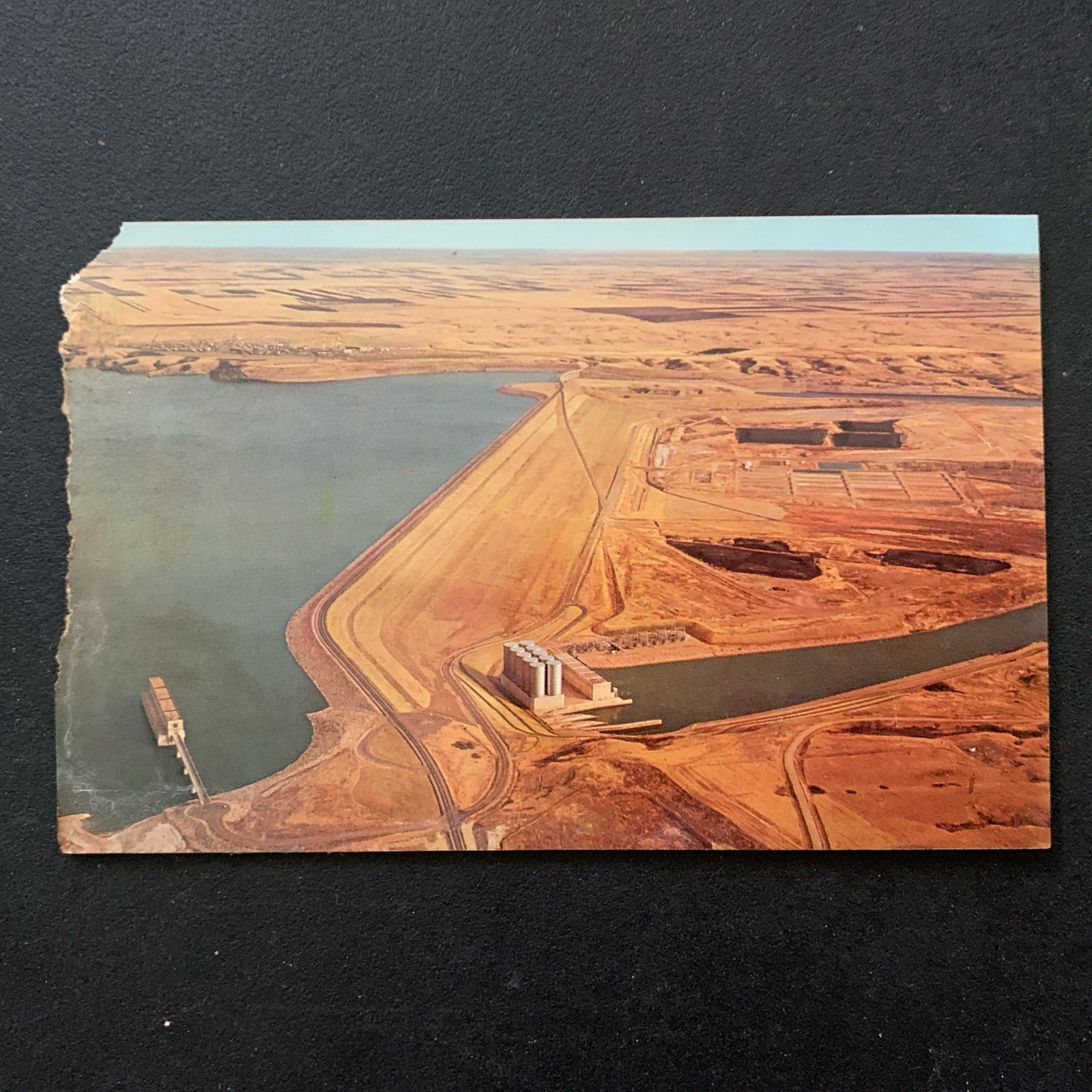 Vintage Postcard Garrison Dam Riverdale North Dakota Collectible Souvenir