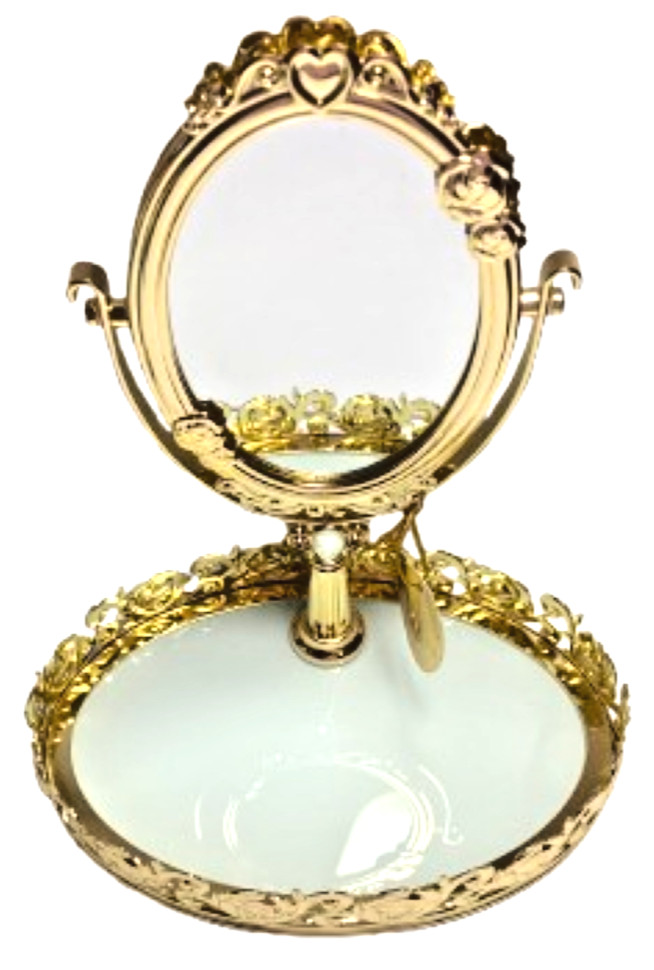 Disney Princess BELLE Vanity Mirror Tray New UNOPENED Box B&B WKS ~  