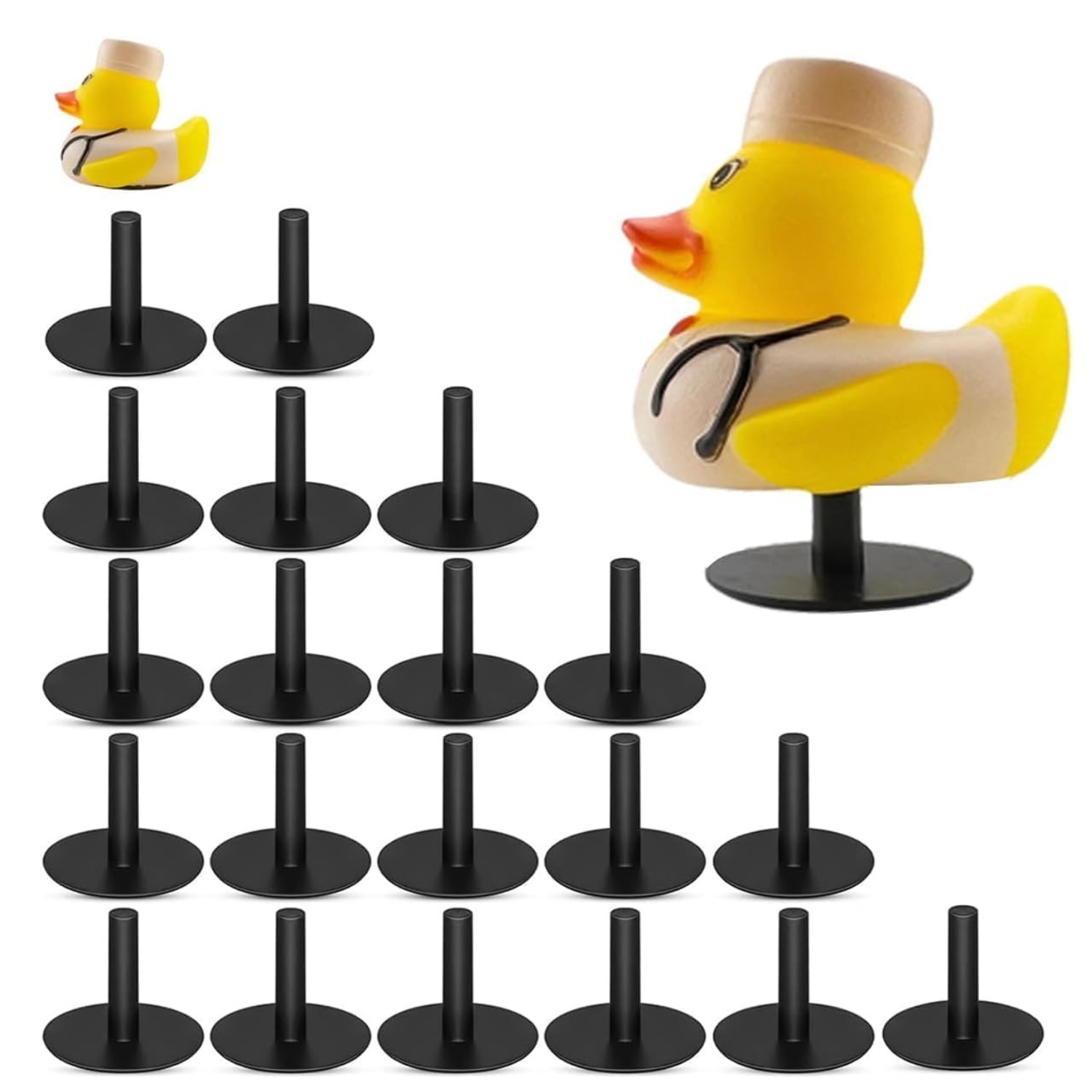 20Pcs Duck Holder For Jeep Dash,Rubber Ducks Plugs For Jeep Wrangler