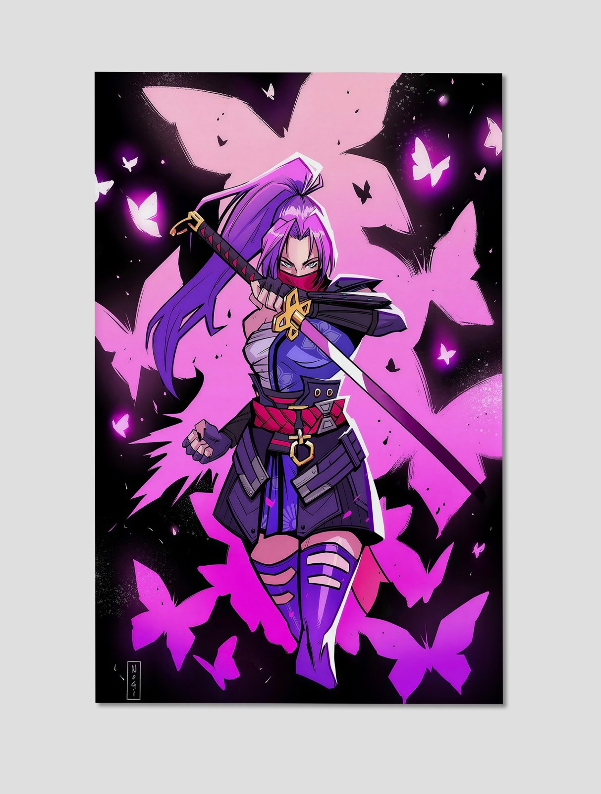 Psylocke X-Men Mutant Ninja Premium Giclee Print Poster 11\
