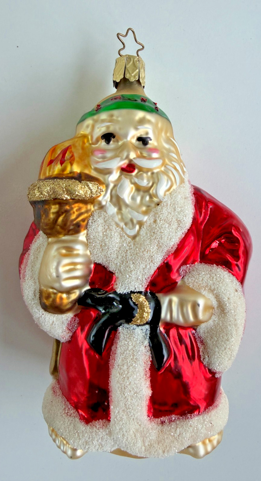 Inge Glass Ghost of Christmas Present Old World Christmas Ornament 4506 Dickens