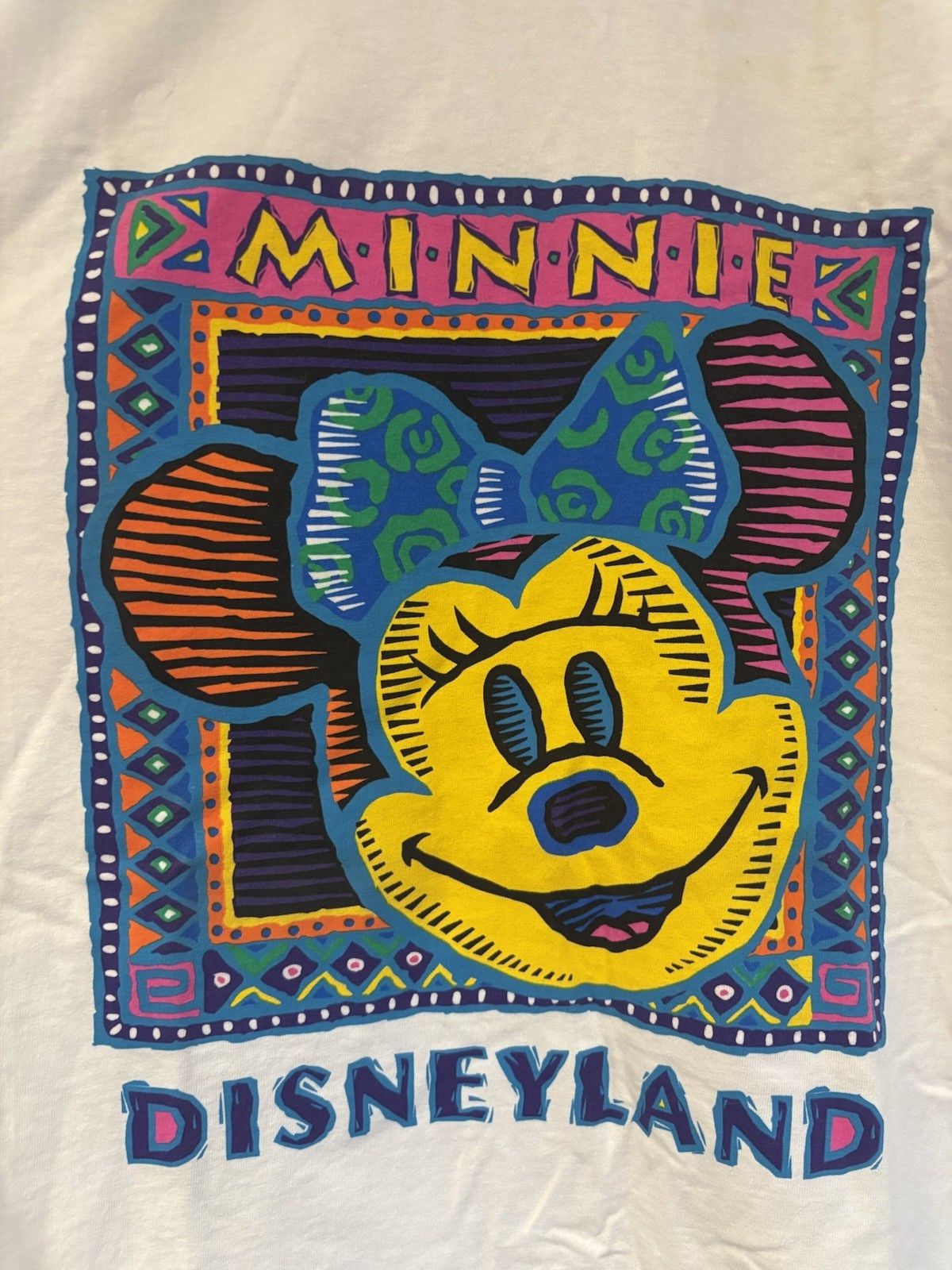 Vintage Walt Disney Minnie Mouse Shirt With Original Tags Never Worn Size Large