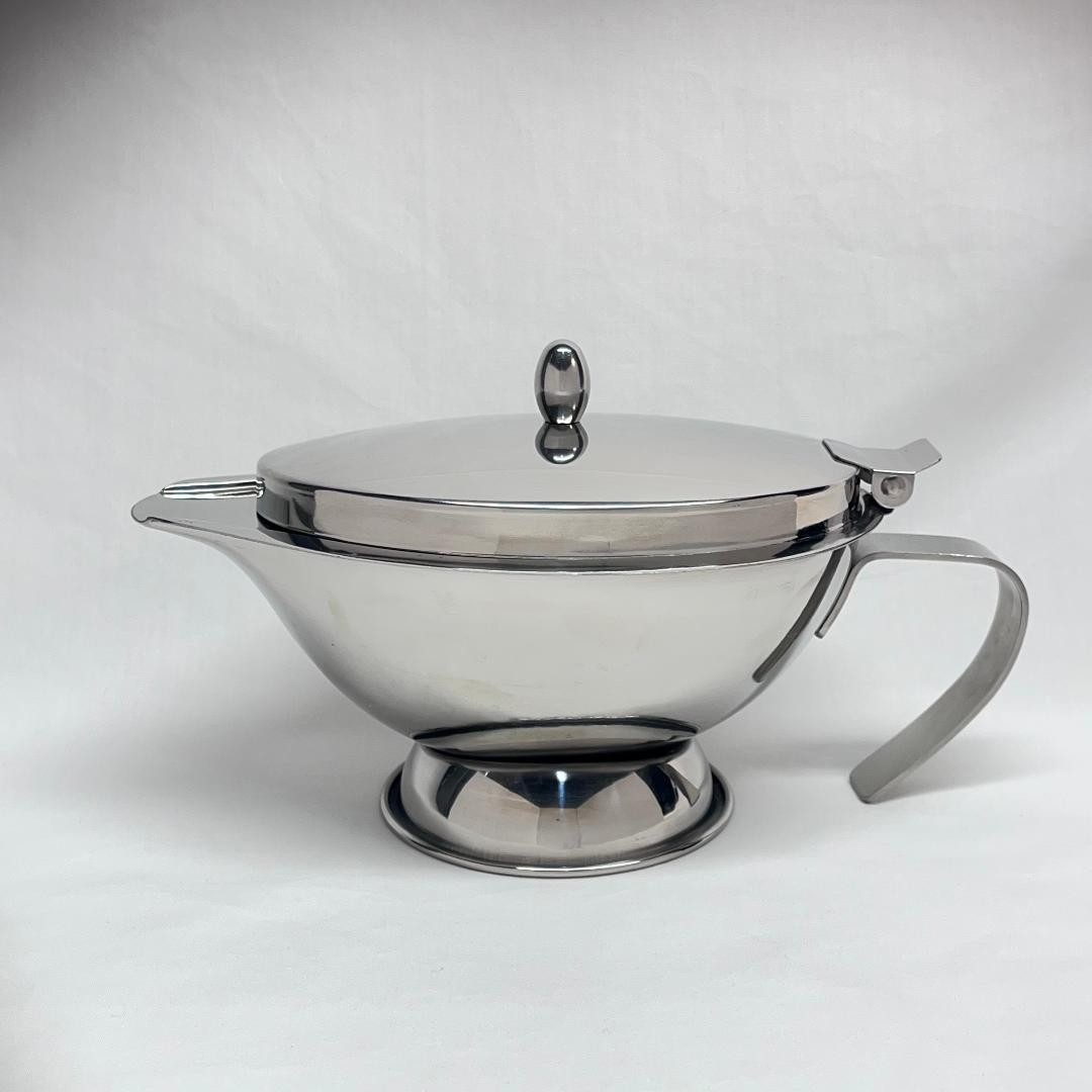 Gravy - Syrup - Sauce Server Pancakes Glossy Stainless Steel 4\