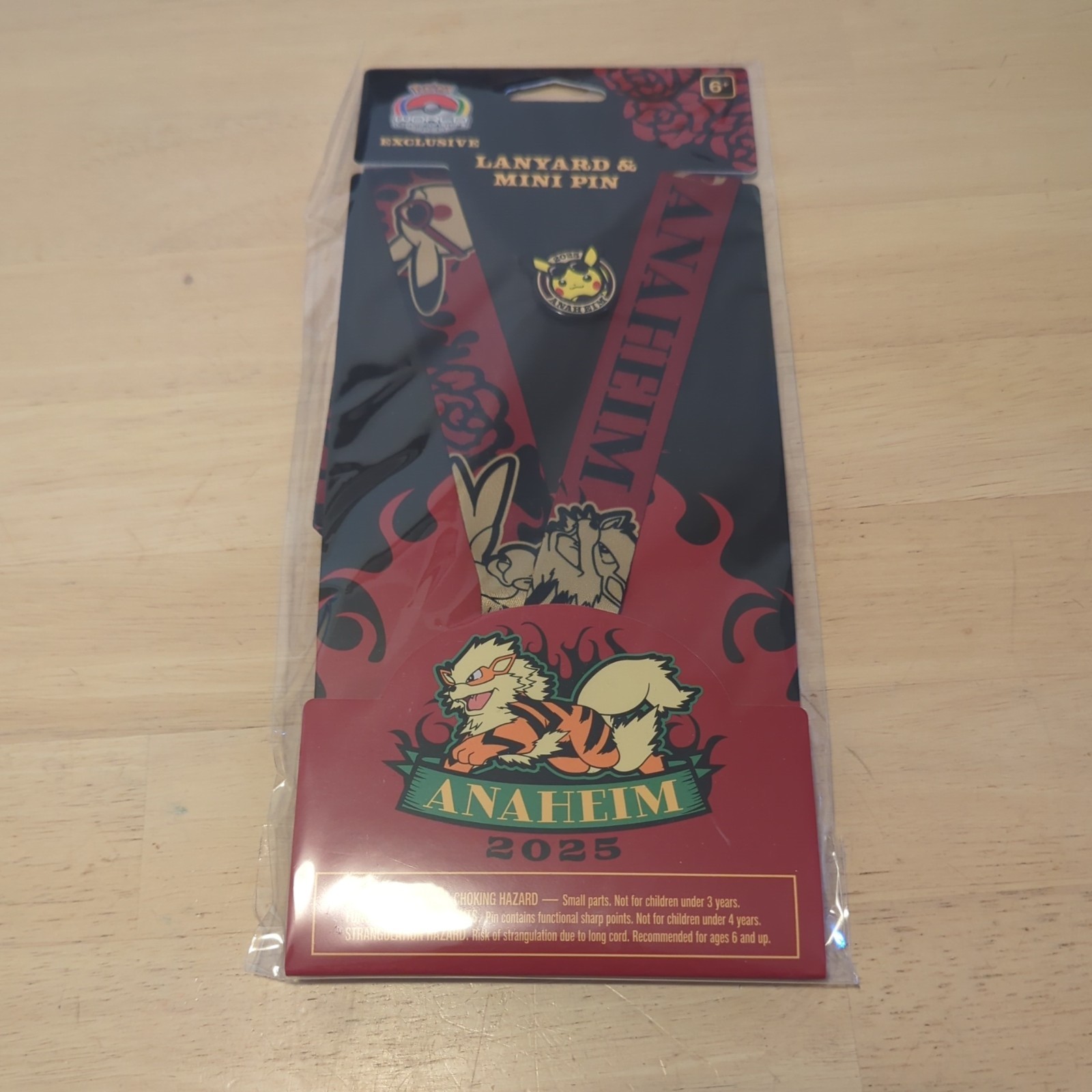 2025 POKEMON WORLD CHAMPIONSHIP new SEALED exclusive ROCKABILLY LANYARD pin PIKA 2025 POKEMON WORLD CHAMPIONSHIP new SEALED exclusive ROCKABILLY LANYARD pin PIKA