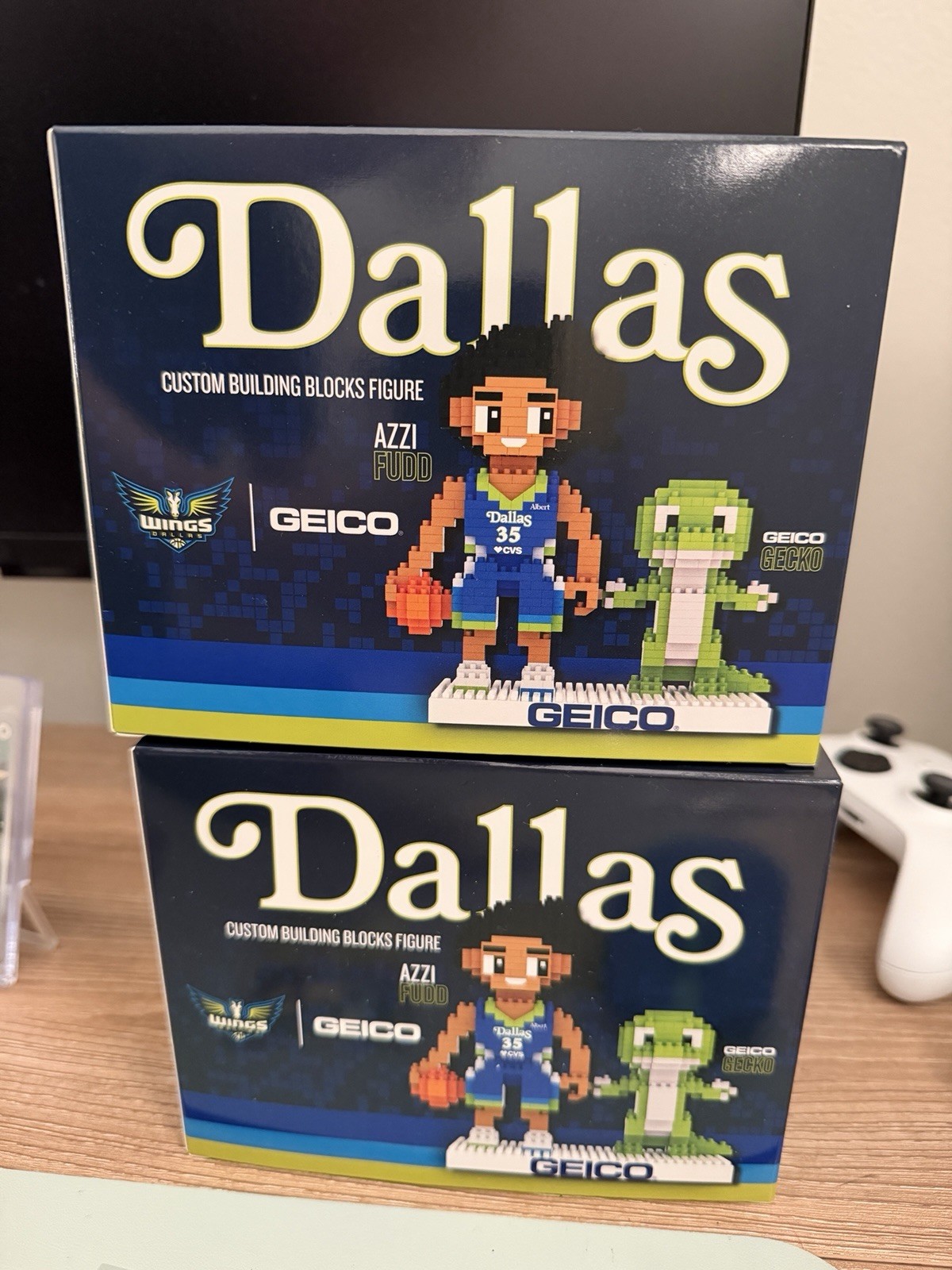 Azzi Fudd Lego Set Building Set - Dallas Wings - Geico