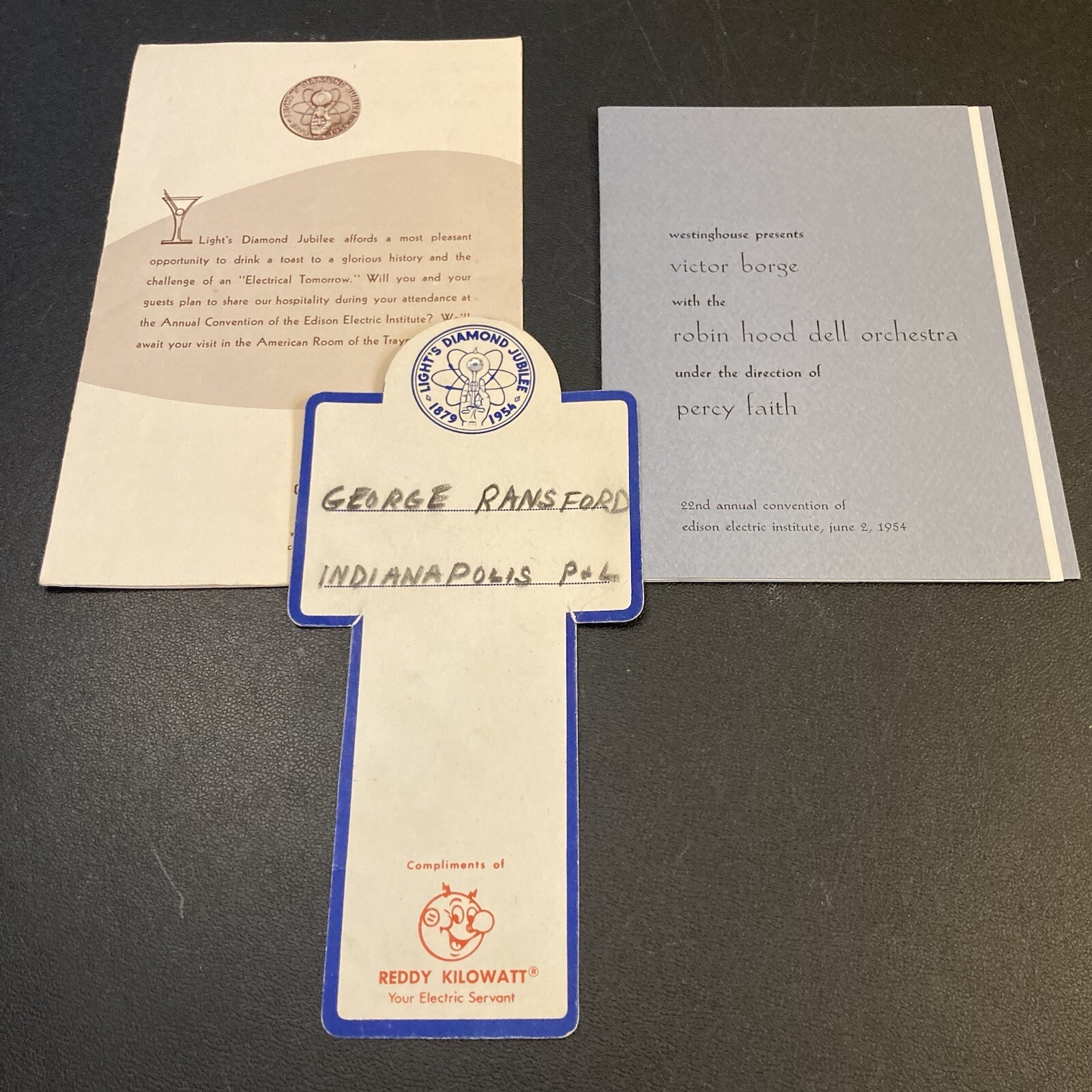 Edison Electric Institute Convention 1954 Light Diamond Jubilee Reddy Kilowatt 3