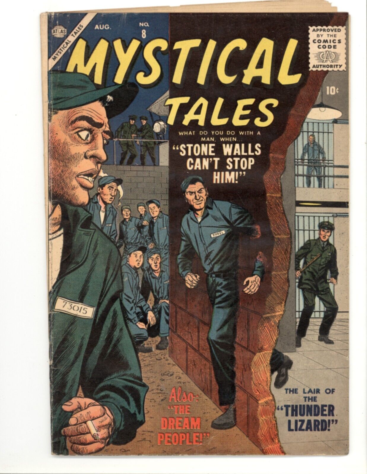 Mystical Tales 8 VG Atlas Horror Sci-Fi 1957