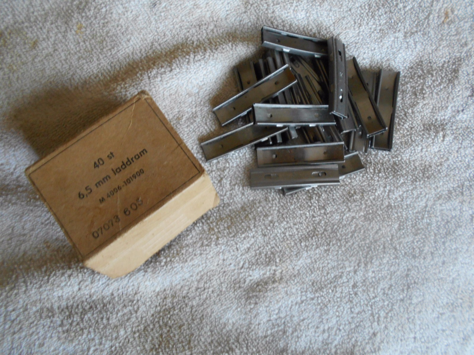 10 original swedish model 1896 1894 1938 mauser 6.5x55 stripper clips 5 rd NOS 10 original swedish model 1896 1894 1938 mauser 6.5x55 stripper clips 5 rd NOS