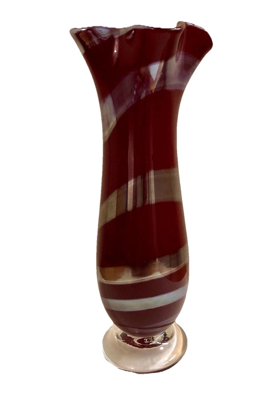 Art glass handblown vase by McQuaid.