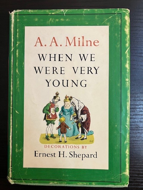 Vintage AA Milne When We Were Very Young ©1924, Reprint 1961, HCDJ