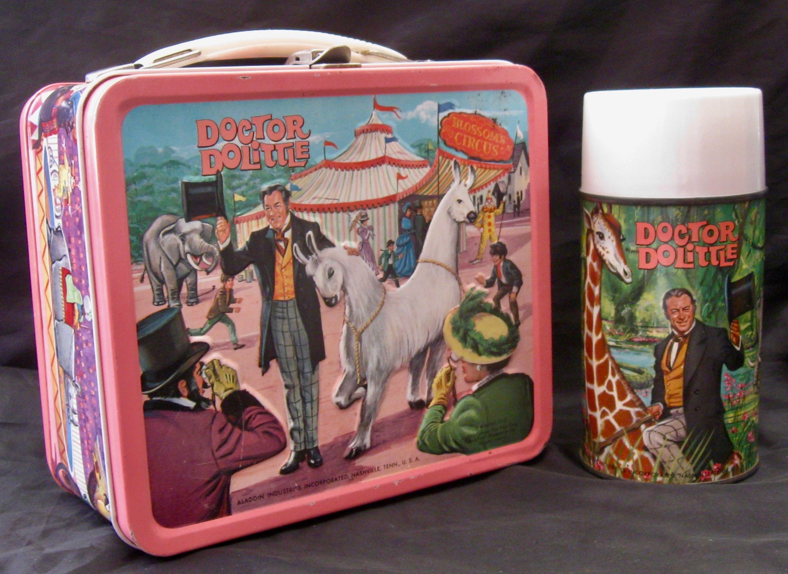 Vintage DOCTOR DOOLITTLE Lunchbox & Thermos - Movie (1968) C-8.5 Awesome