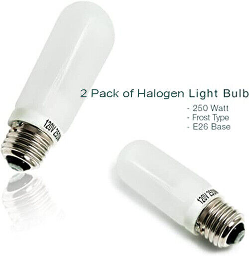 LS [2-Pack] E26 Base120V 250W Photo Studio Halogen Lighting Bulb