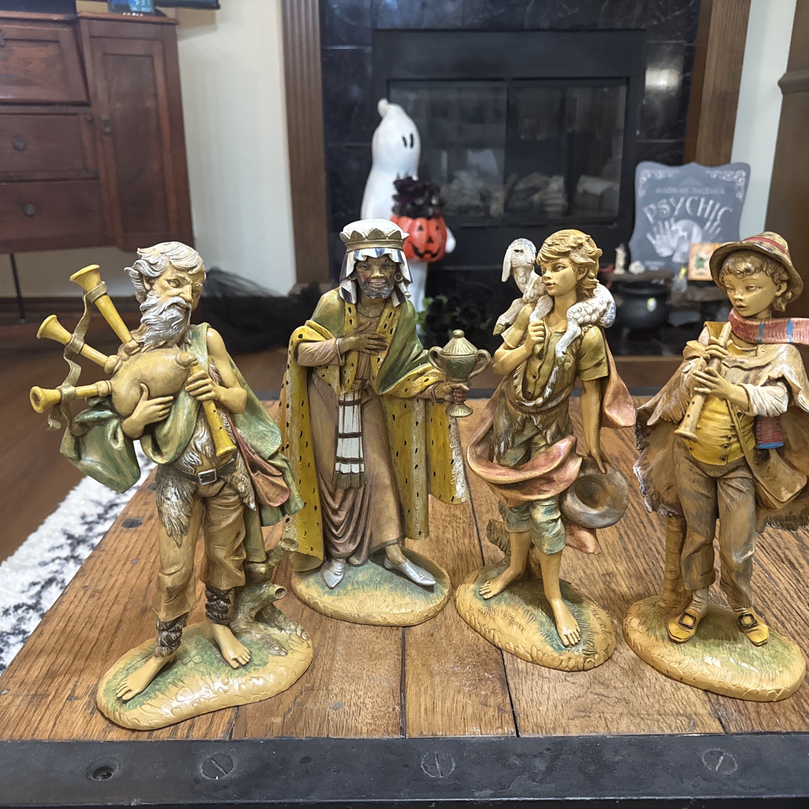 Vtg 12” Scale Fontanini Nativity Figurines Italy Spider Mark Depose E Simonetti Vtg 12” Scale Fontanini Nativity Figurines Italy Spider Mark Depose E Simonetti