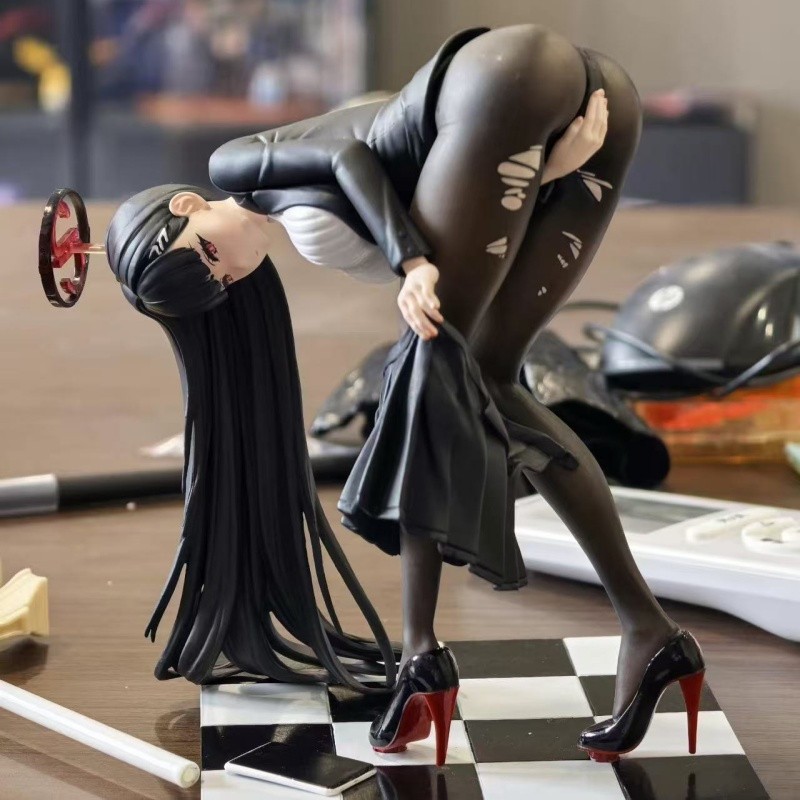 7in Anime Figure High heels sexy girl Figurine Collectible collection FUN Gift