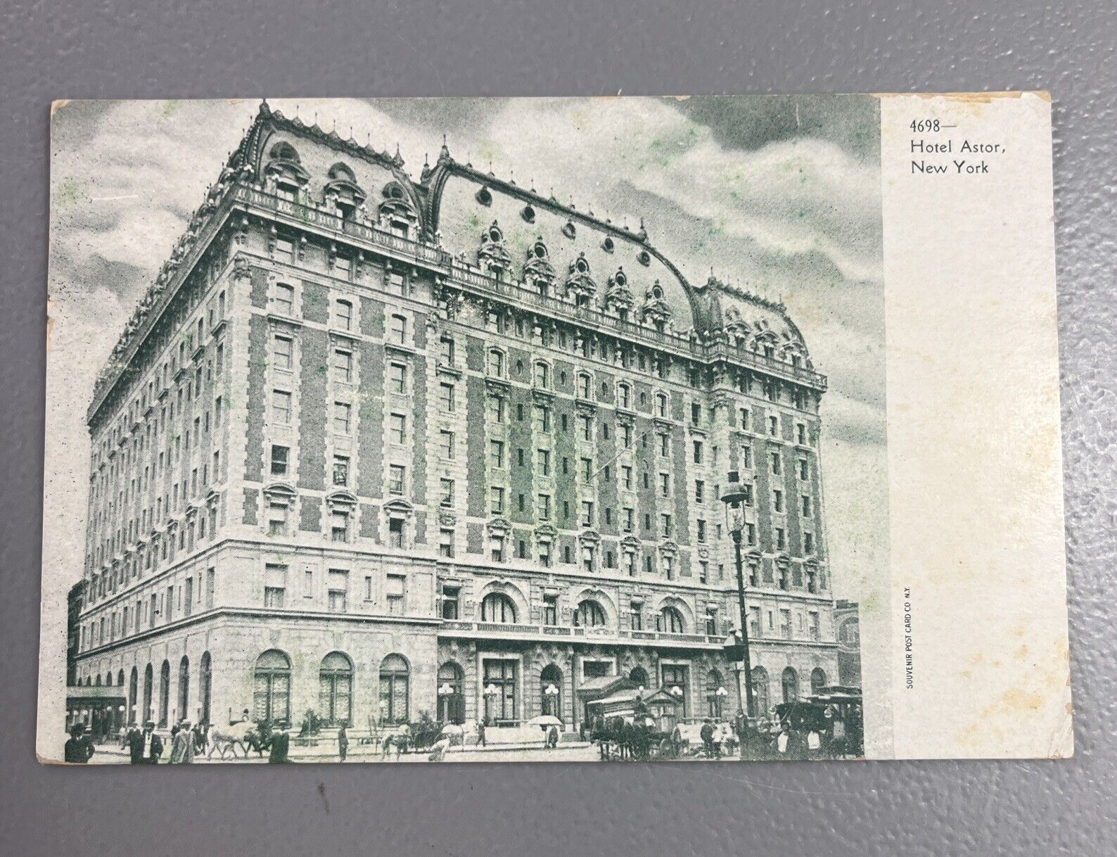 New York City,NY Hotel Astor Rotograph Antique Postcard Vintage Post Card