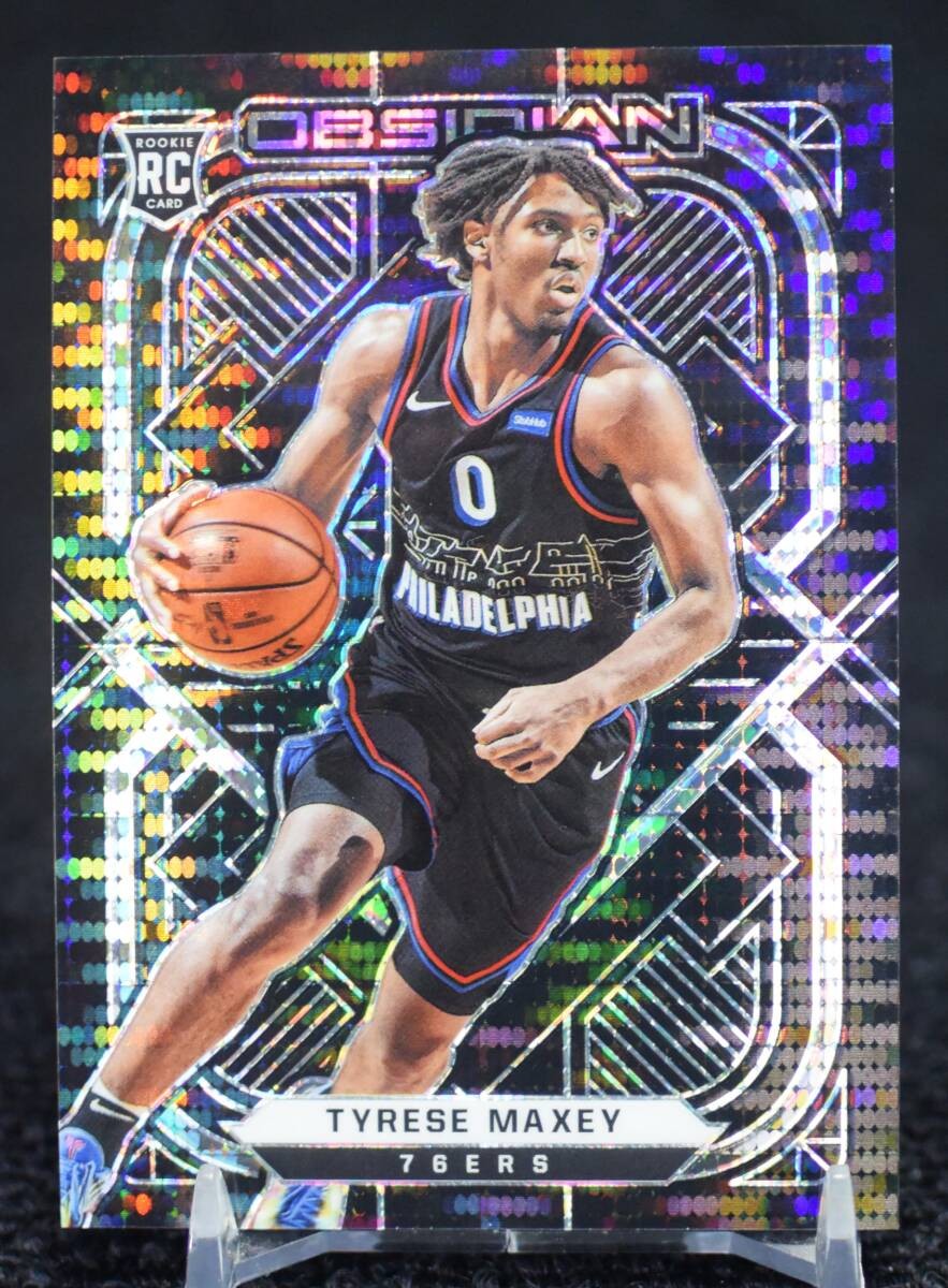 2020 21 Panini Obsidian Tyrese Maxey NBA Rookie Card Philadelphia 76ers