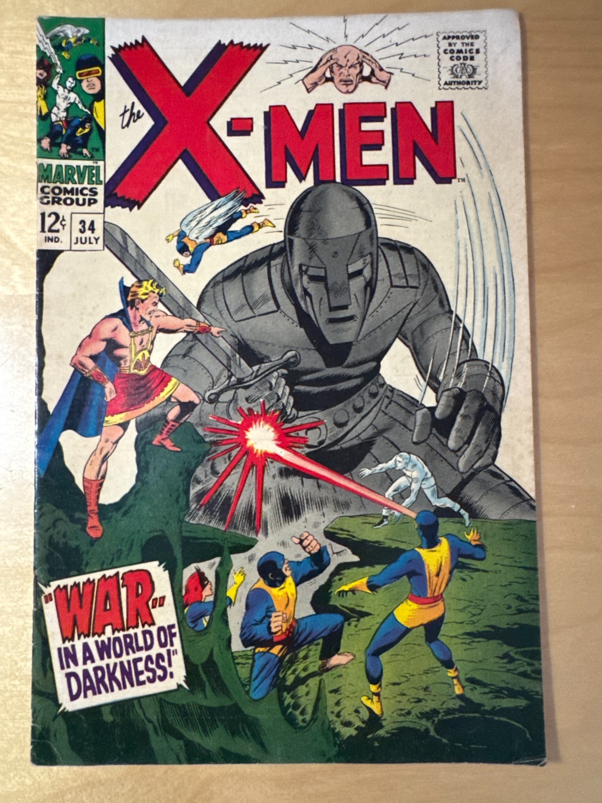 X-Men (1963) #34 1967 Marvel Tyrannus Mole Man Marvel Girl Cyclops Silver Age