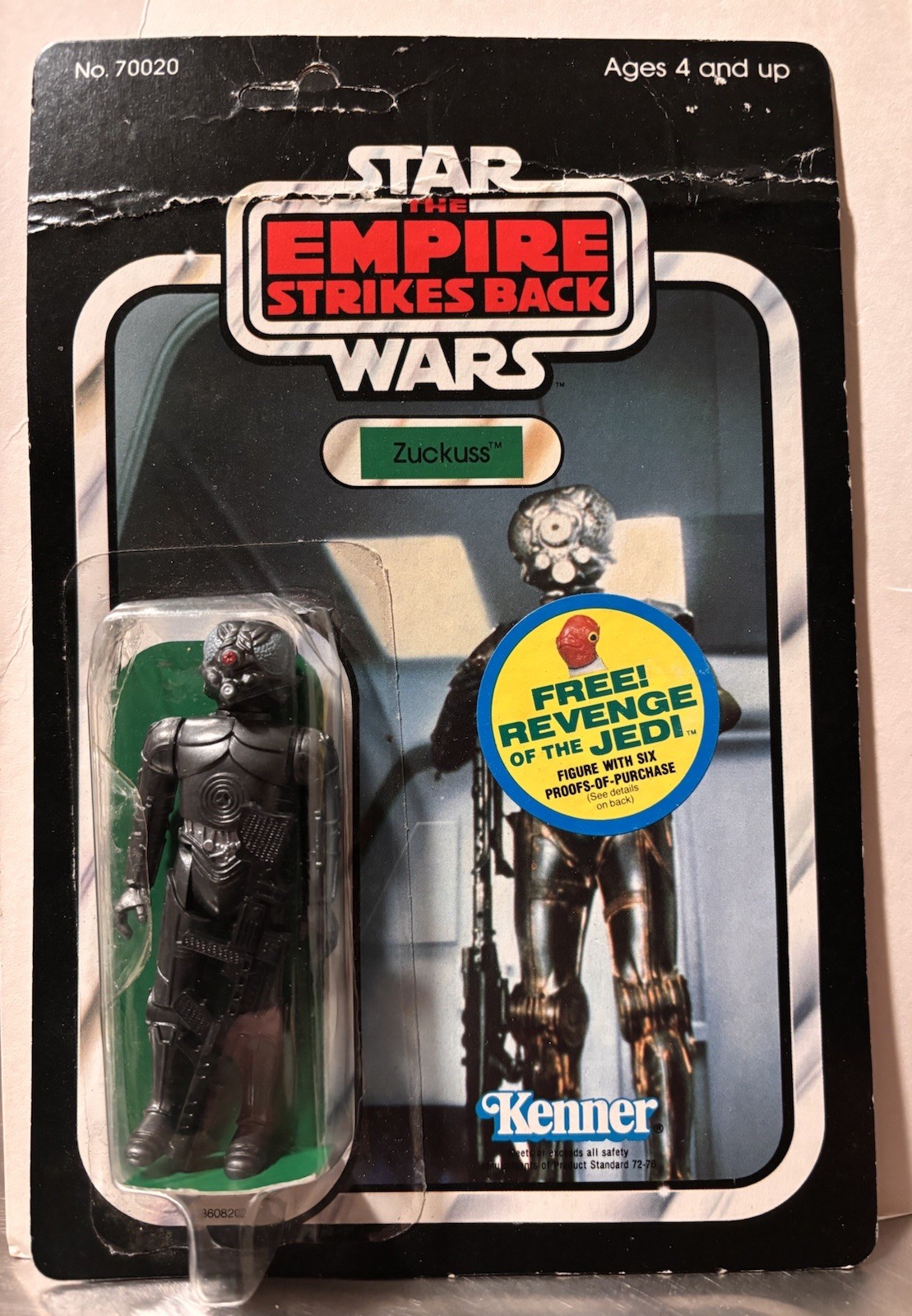 Vintage Kenner Star Wars Zuckuss MOC Carded 1983 \