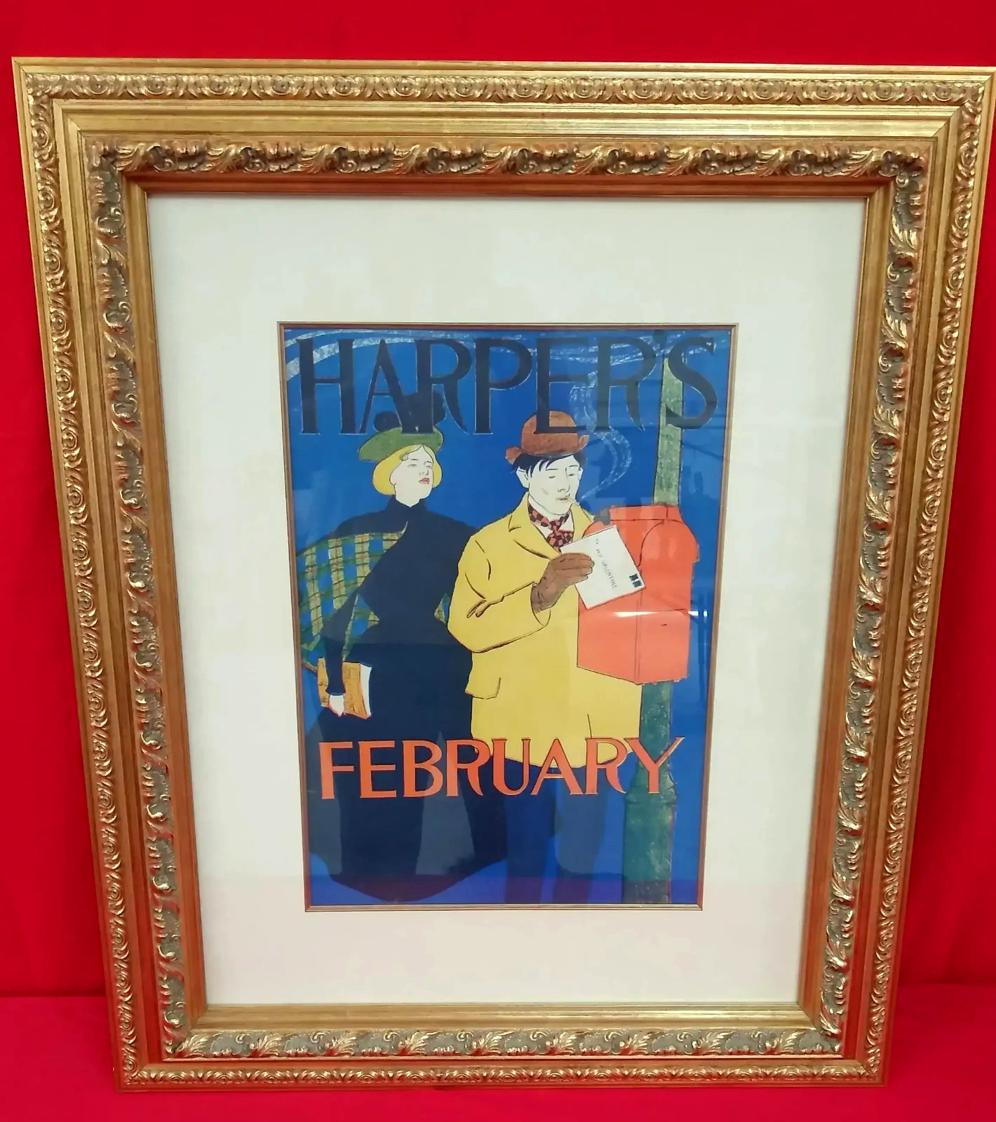 Harper's Magazine February (1895) Poster - Antique 8.5