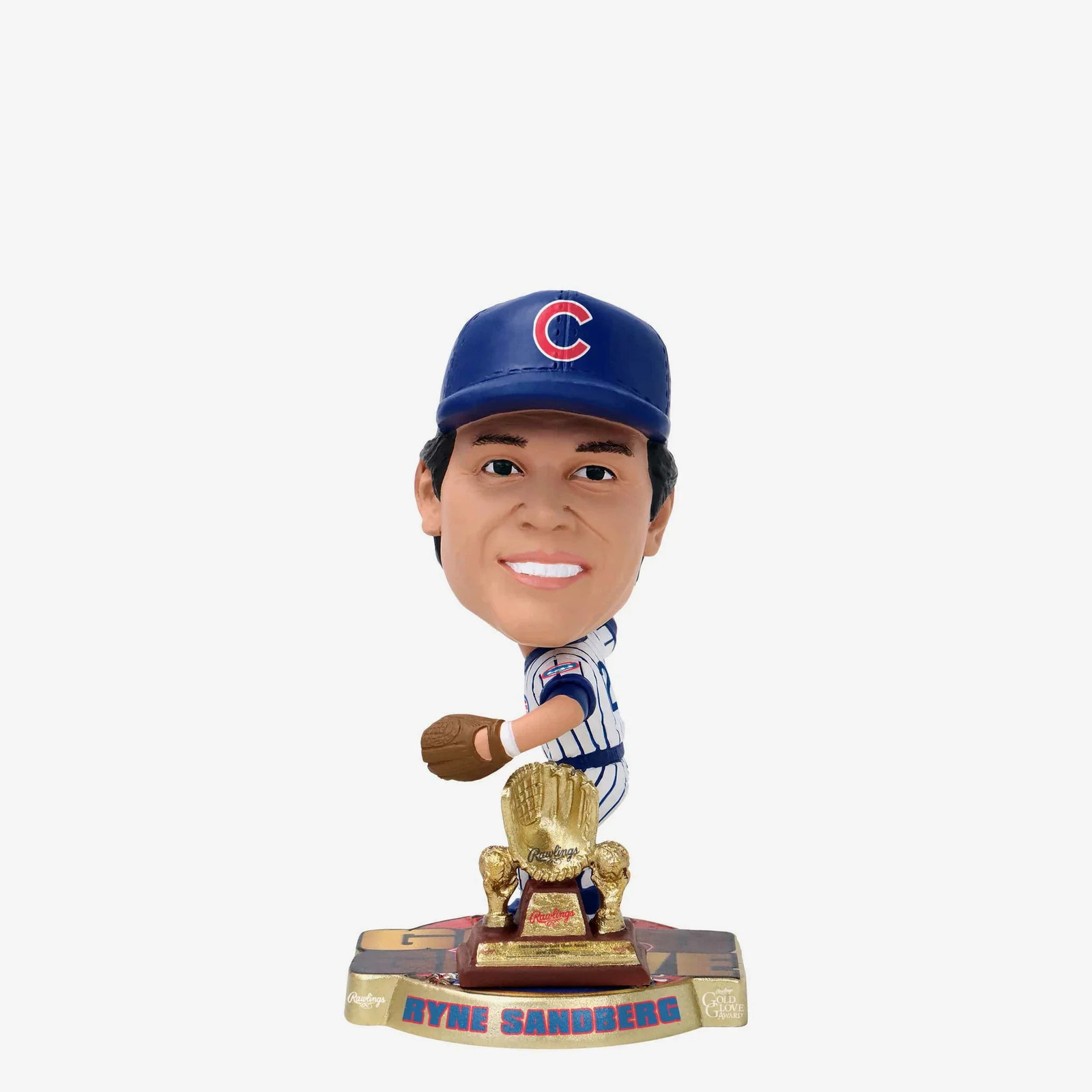 Ryne Sandberg Chicago Cubs 1989 Gold Glove Mini Bighead Bobblehead MLB