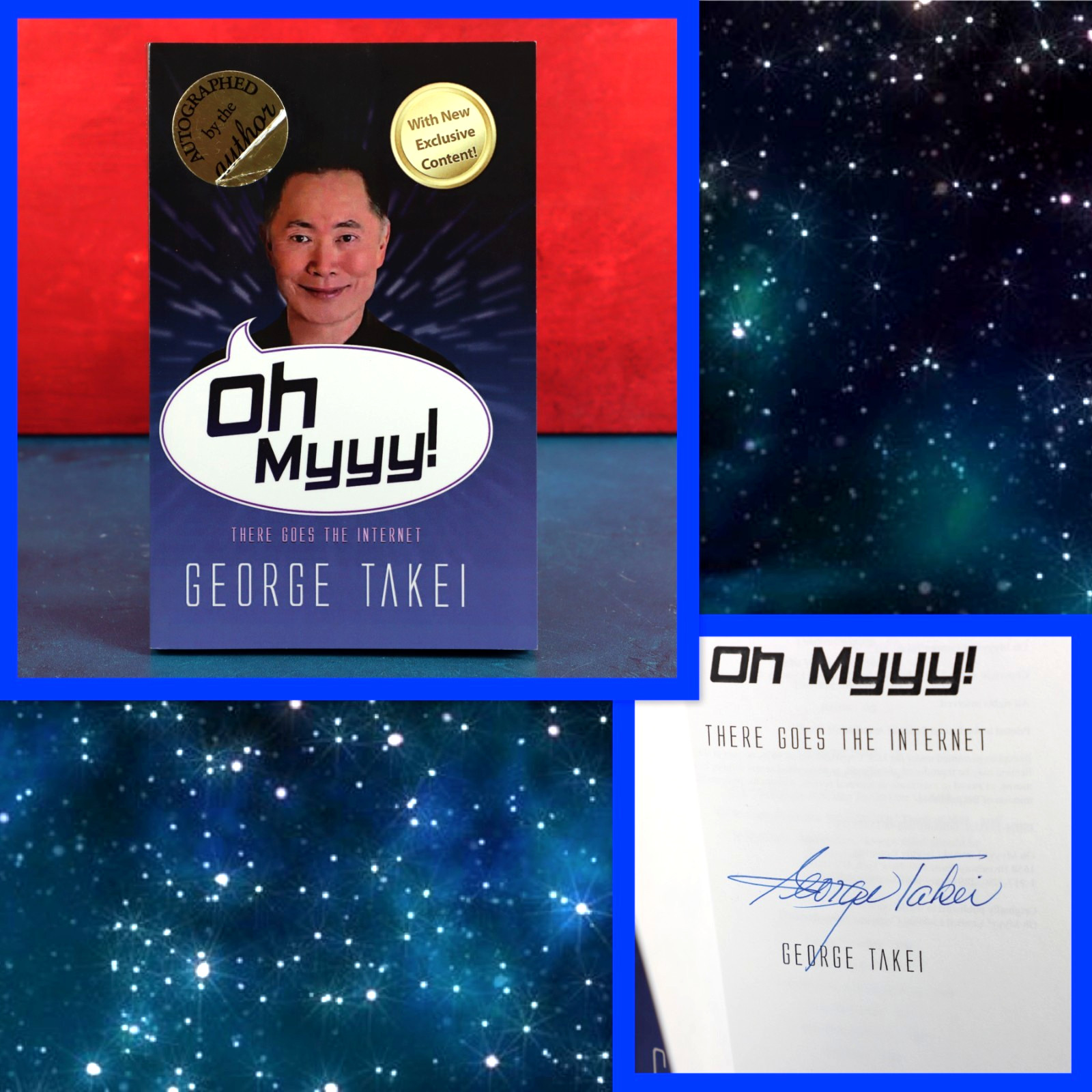 Oh Myyy There Goes The Internet Signed George Takei Paperback 1st Ed Humor 2013