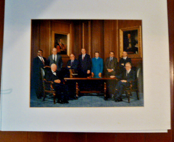 US Supreme Court Original Official Oversize 1991 Thomas Rehnquist by Ken Heinen