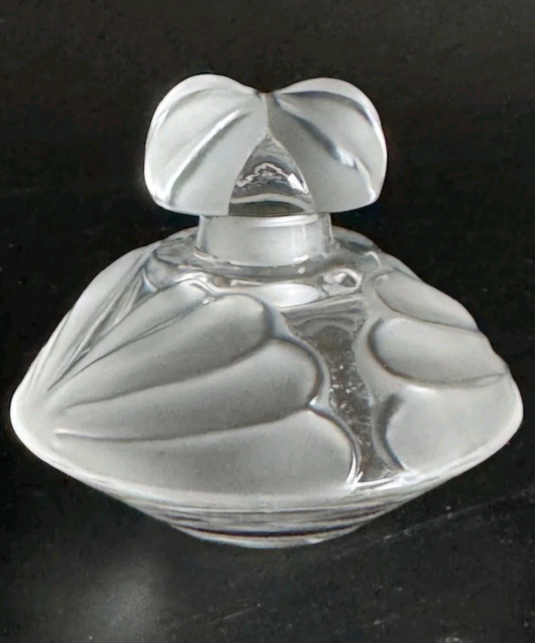 Lalique Crystal Thais Marie  Perfume Bottle  Signed French. 