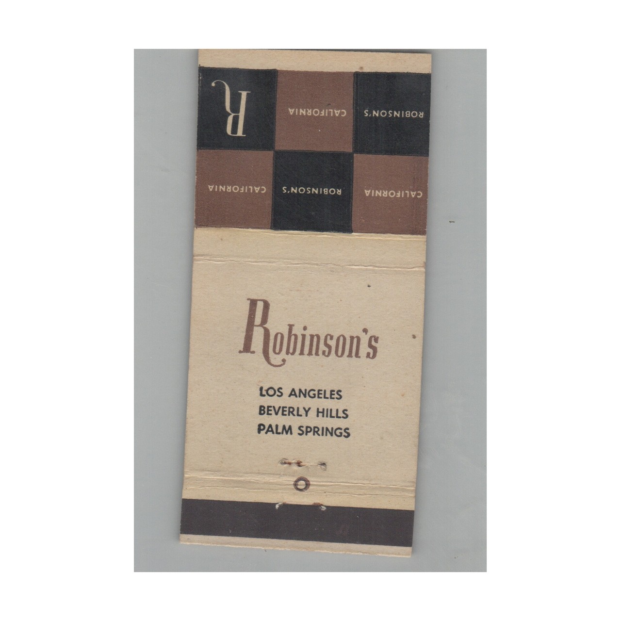 Matchbook Cover Robinson\'s Los Angeles CA