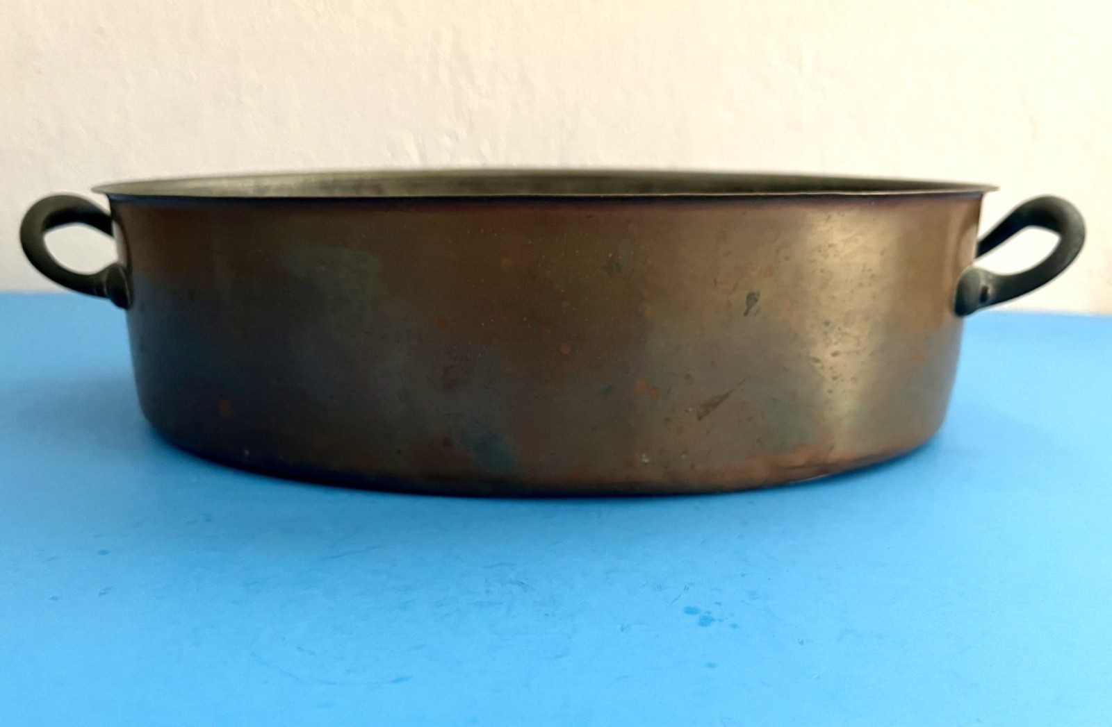 Vintage 1971 Italian Double Handle Copper Preserve Pan Vintage 1971 Italian Double Handle Copper Preserve Pan