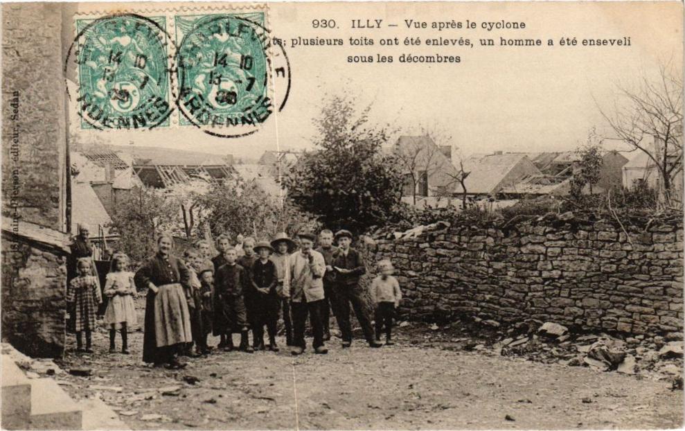 Old postcard ILLY - View after the cyclone (210569) Old postcard ILLY - View after the cyclone (210569)