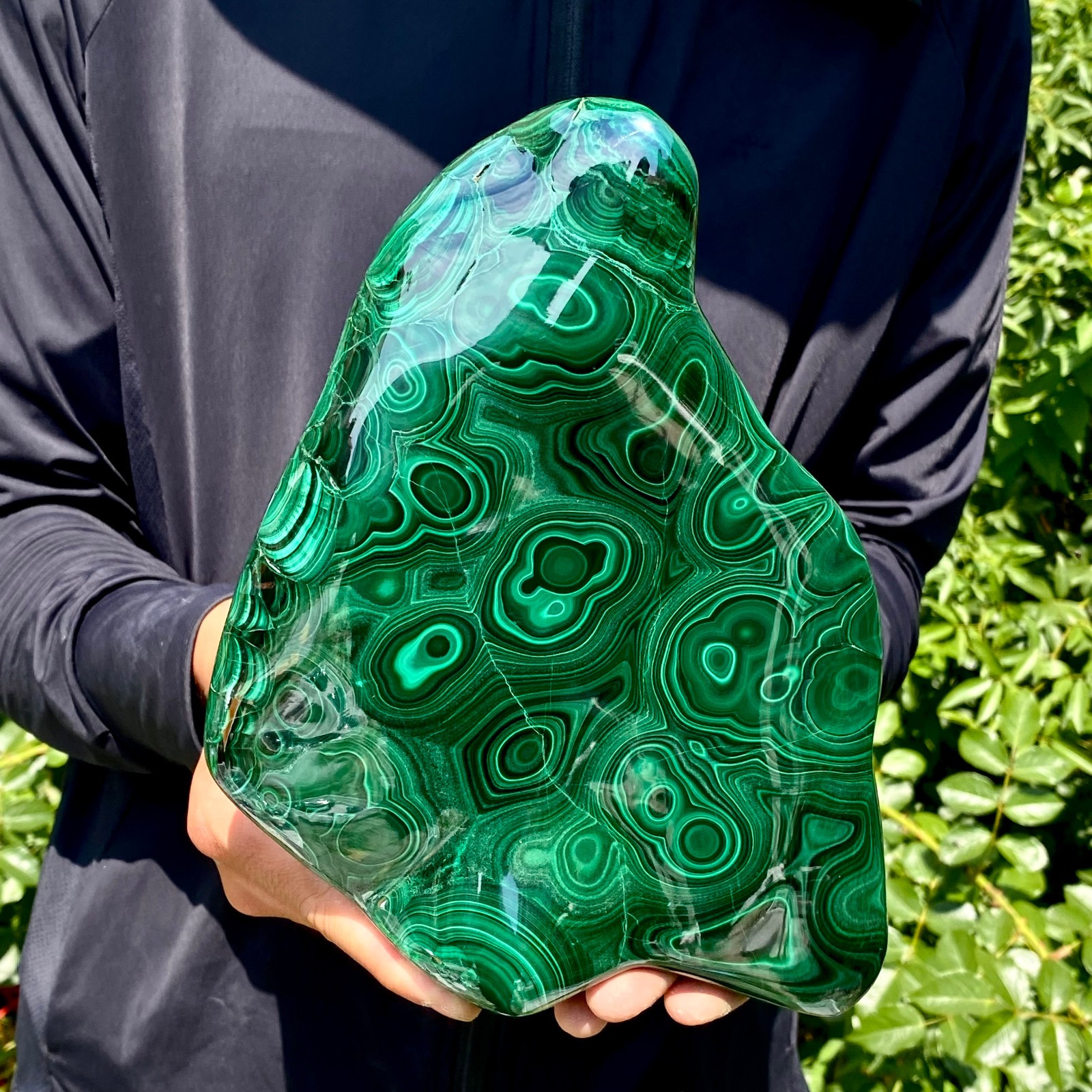7.3LB  Natural Polished Malachite Mineral freeform specimen Reiki Stone Healing