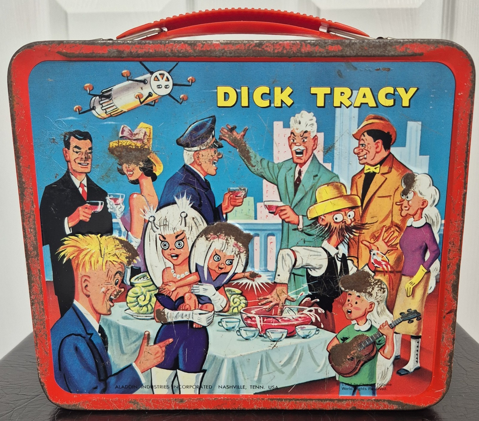 Vintage 1967 Lunch Box Dick Tracy - Alladin. No Thermos. 