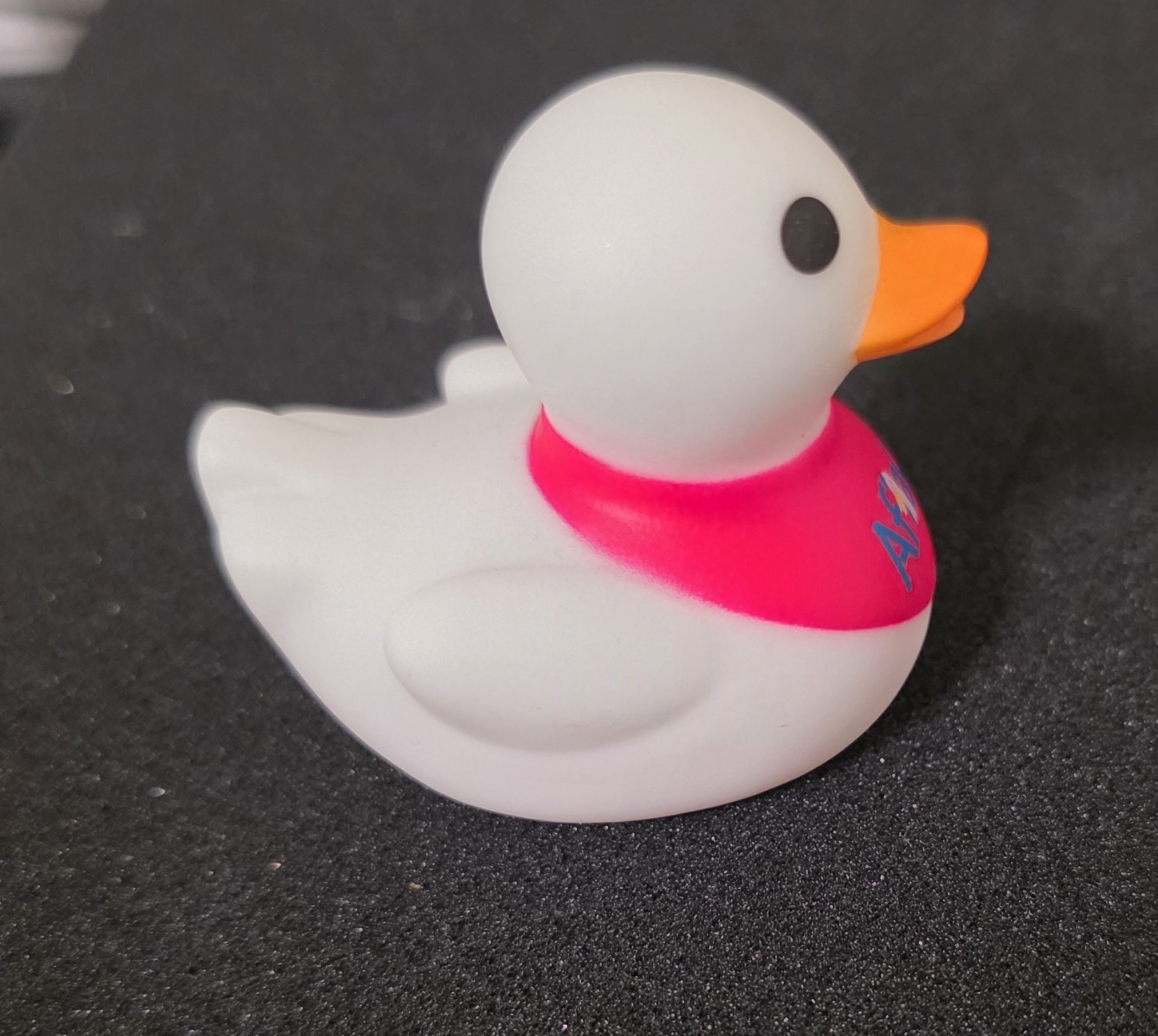 RARE Promo AFLAC Rubber Duck Duck Jeep White Pink *Awesome For JEEP DUCKING *