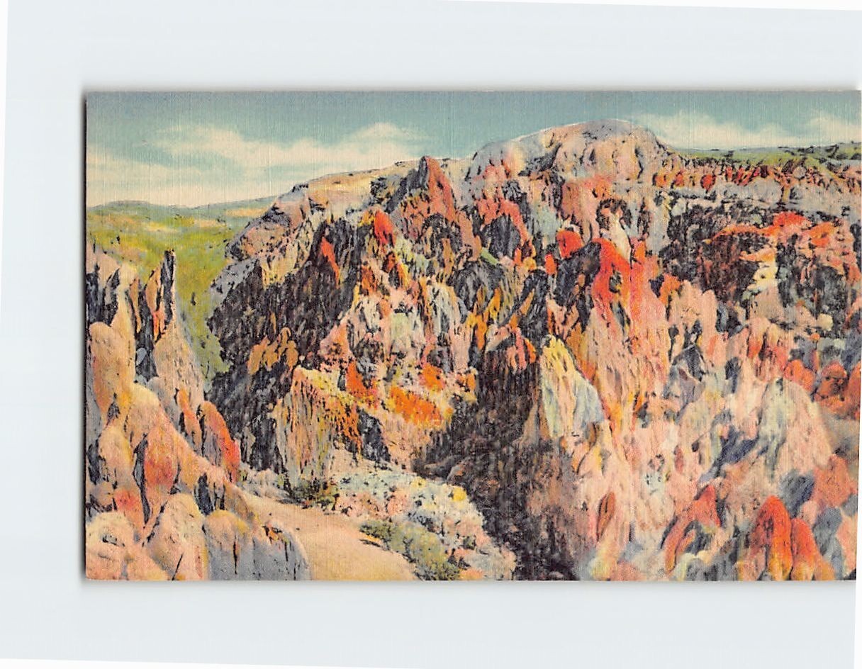 Postcard Gateway To Hell\'s Half Acre On Highway US 20 West Casper Wyoming