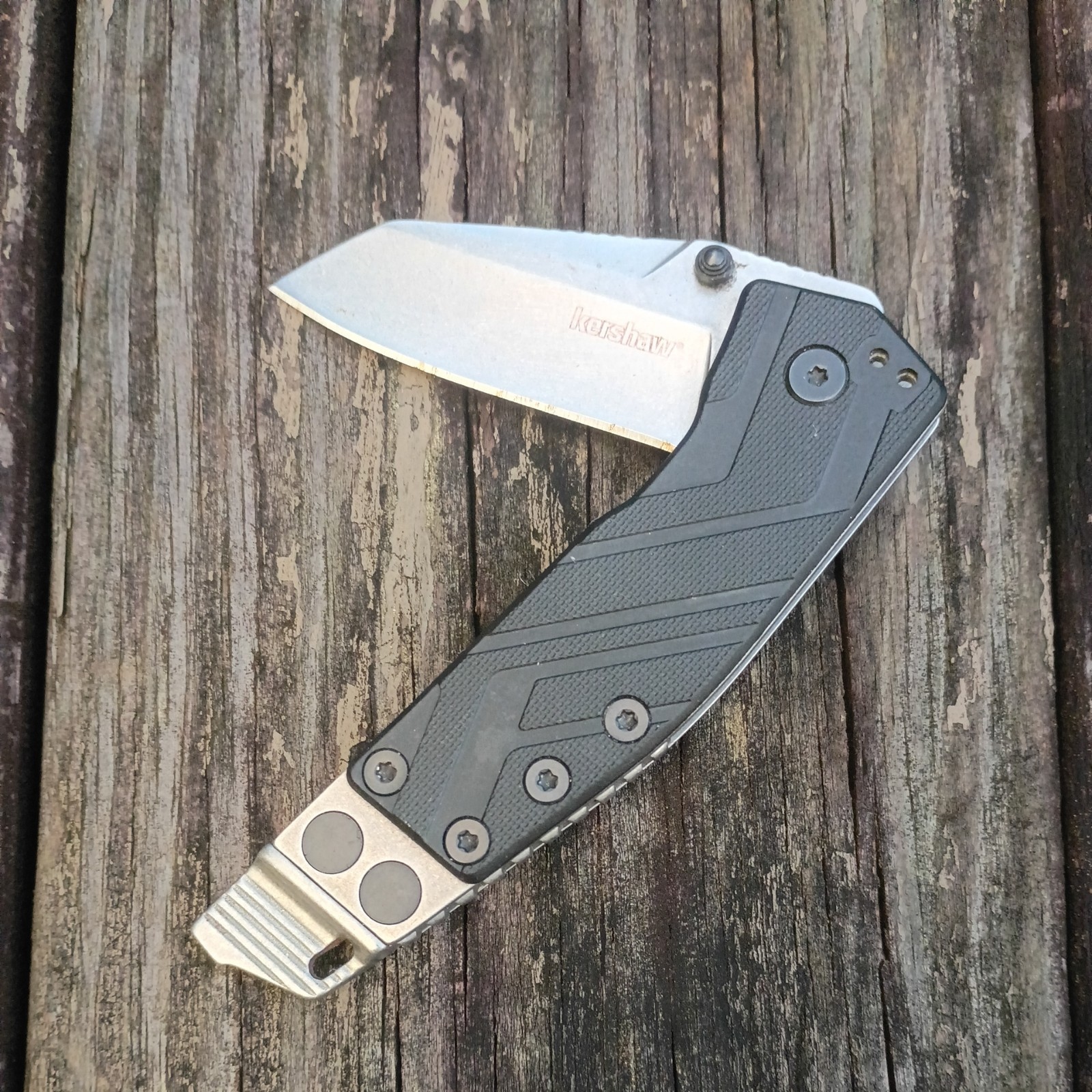 Rare Vintage Kershaw 1945 Barge Pocket Knife 
