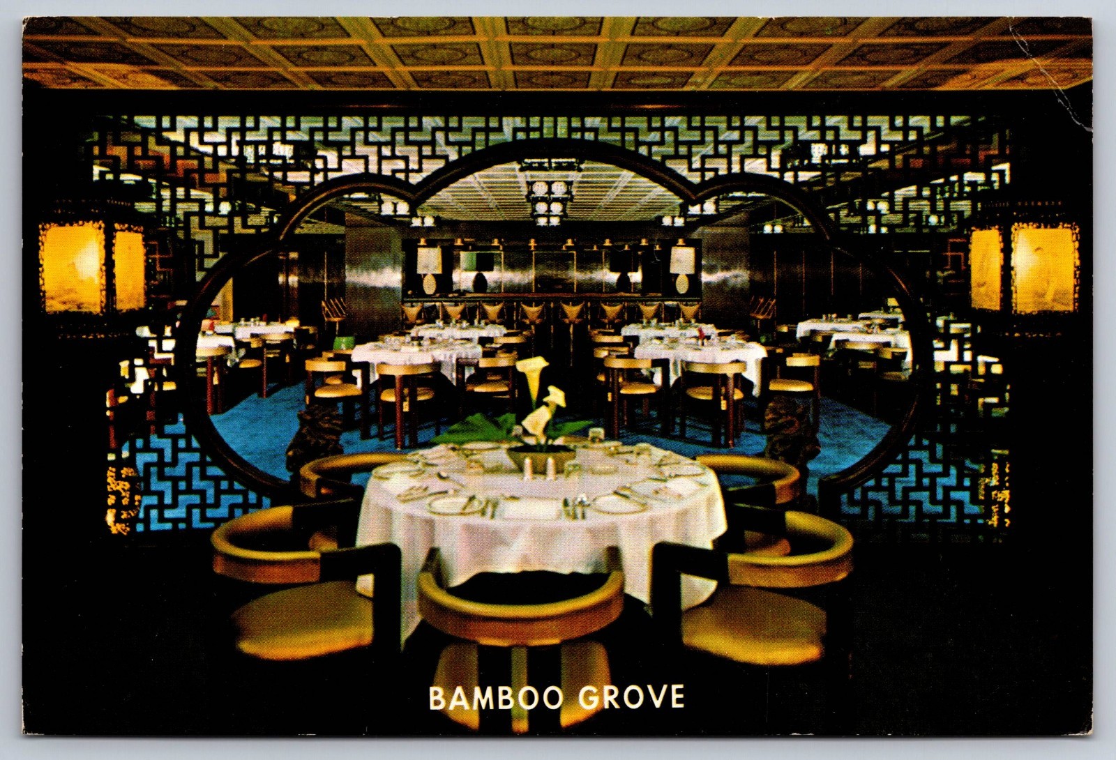 Kowloon Hong Kong China Bamboo Grove Hotel Miramar Vintage Postcard