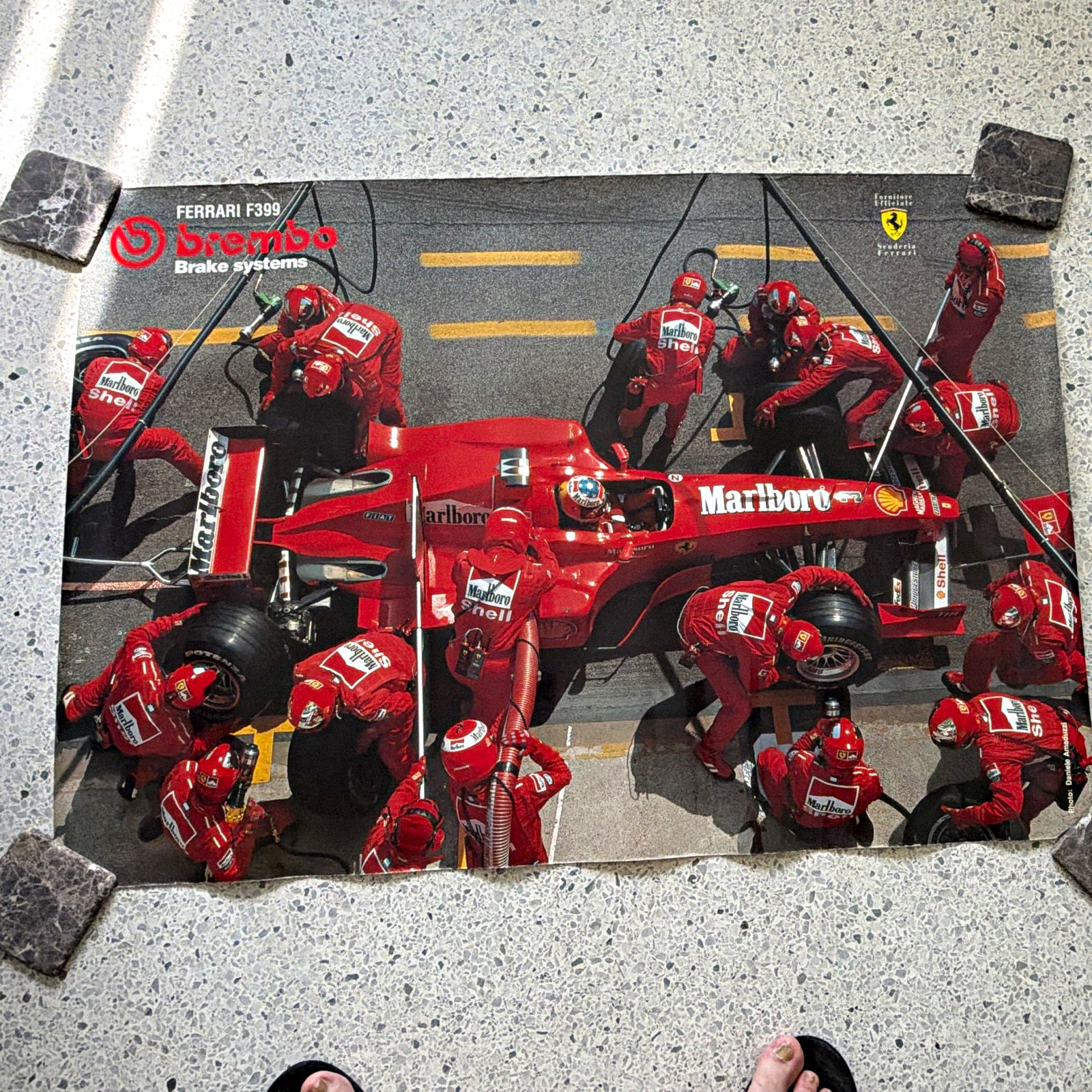 Brembo Brake Systems Ferrari F399 1999 Original Print Ad Marlboro F1