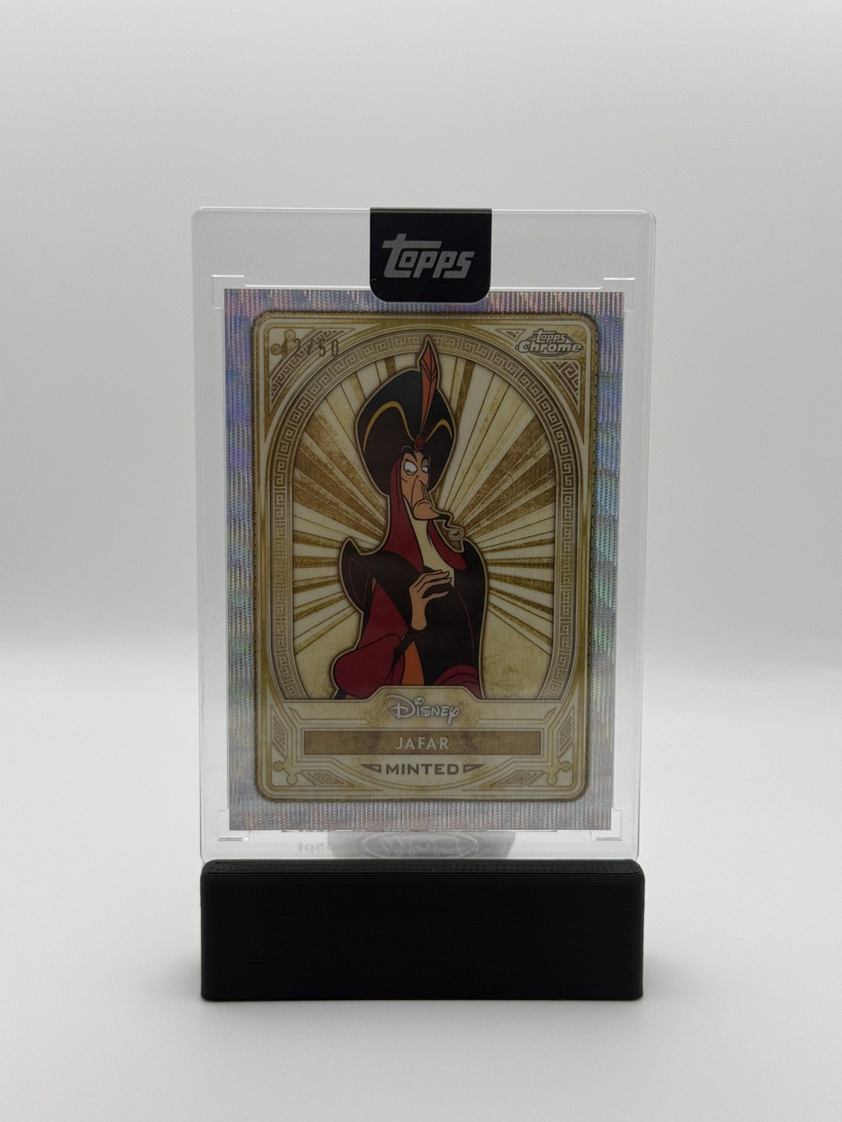 2025 Topps Chrome Disney Mint Jafar Gold /50 Factory Encased SSP