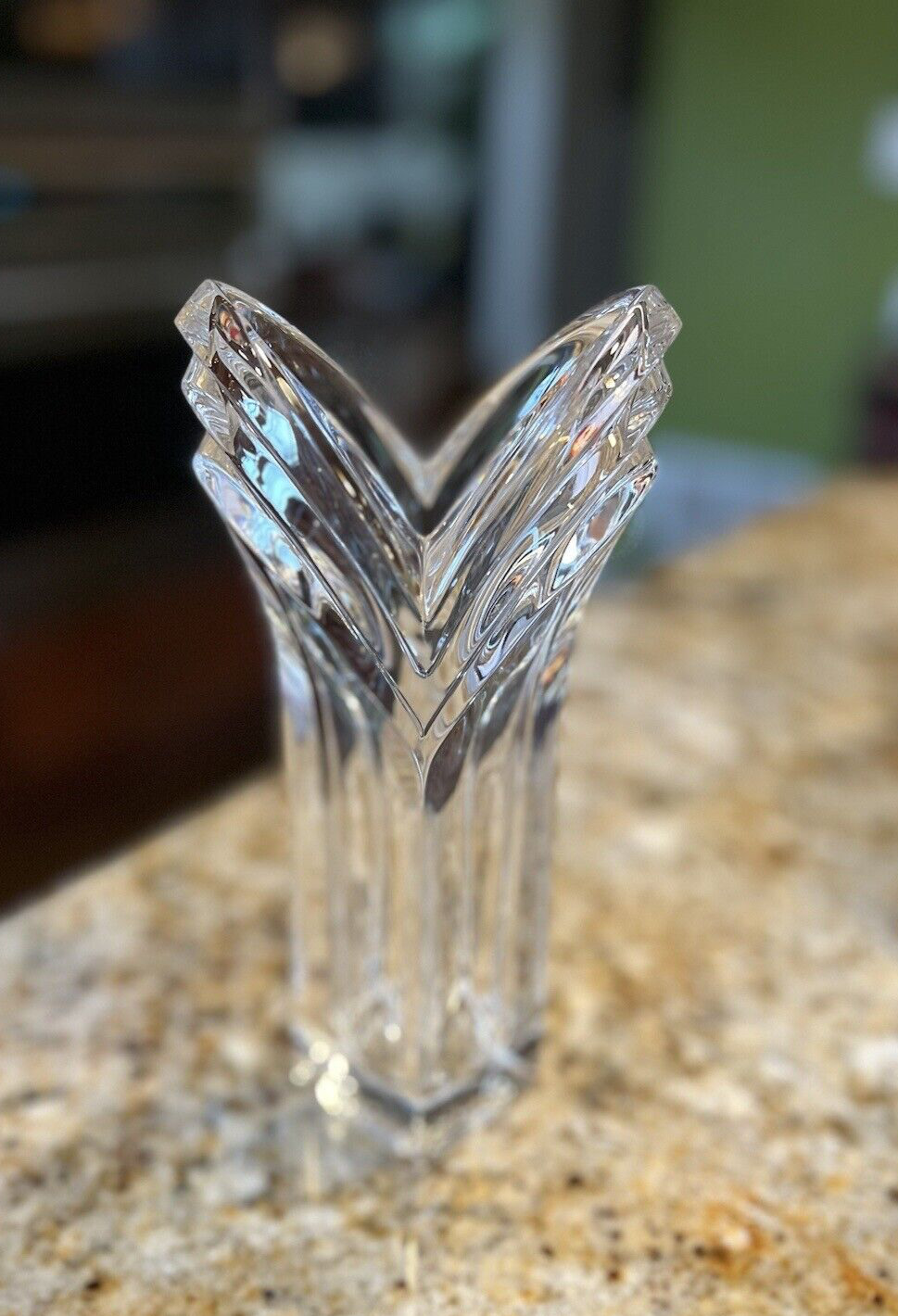ORREFORS Vintage Handblow Glass 7.5” bud vase