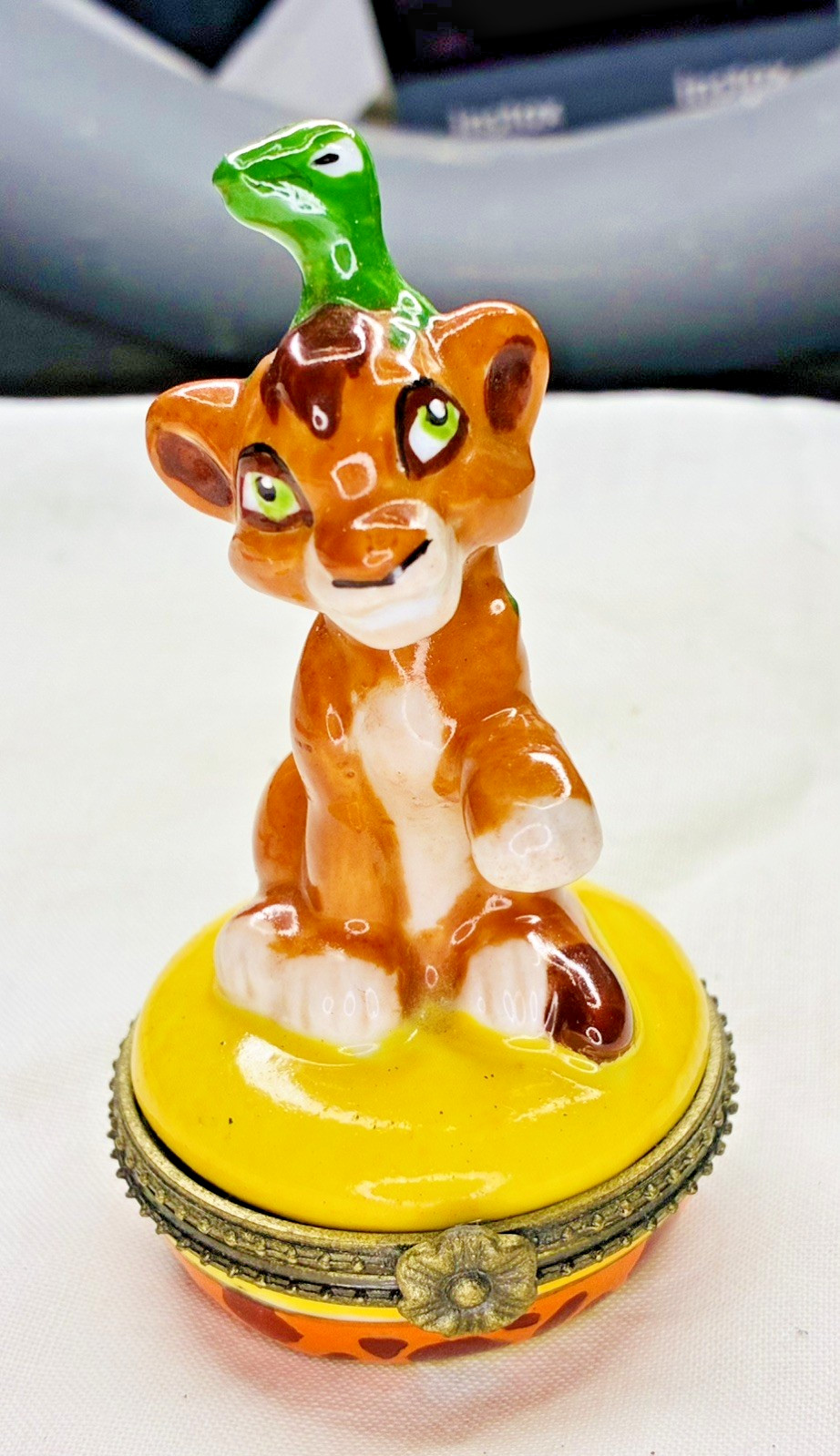 Vintage Disney Ocean Spray Lion King II Simbas Pride Simba Ceramic Trinket Box Vintage Disney Ocean Spray Lion King II Simbas Pride Simba Ceramic Trinket Box