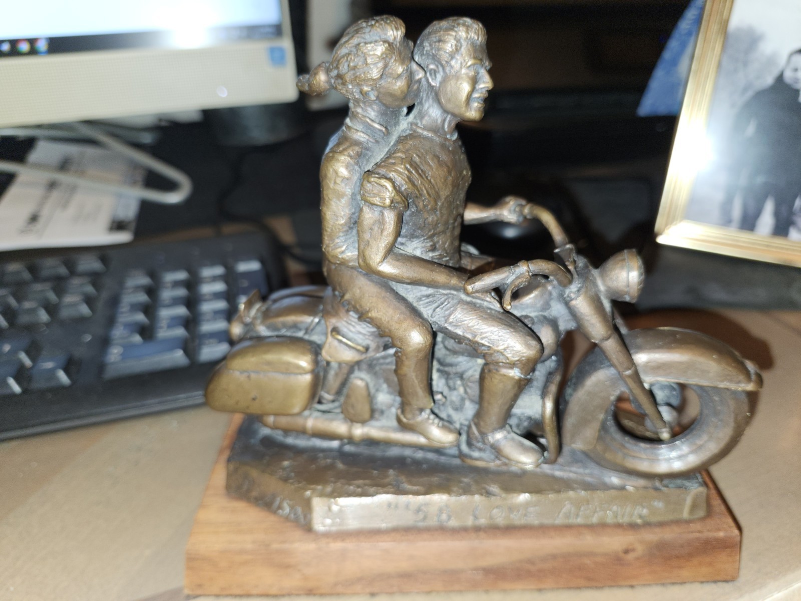 Rare 1991 Harley-Davidson Bronze Statue 