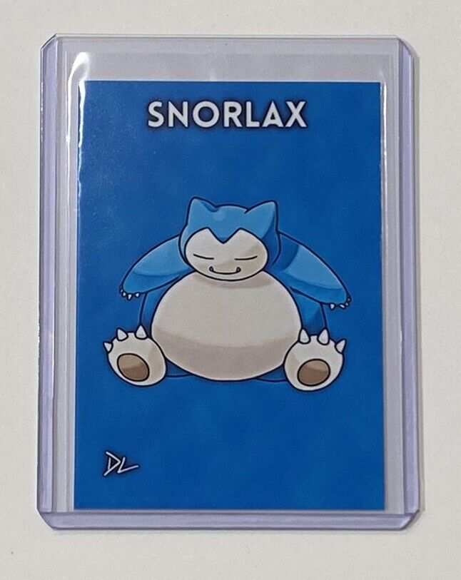 Snorlax Limited Edition Artist Signed Pokemon Trading Card 2/10