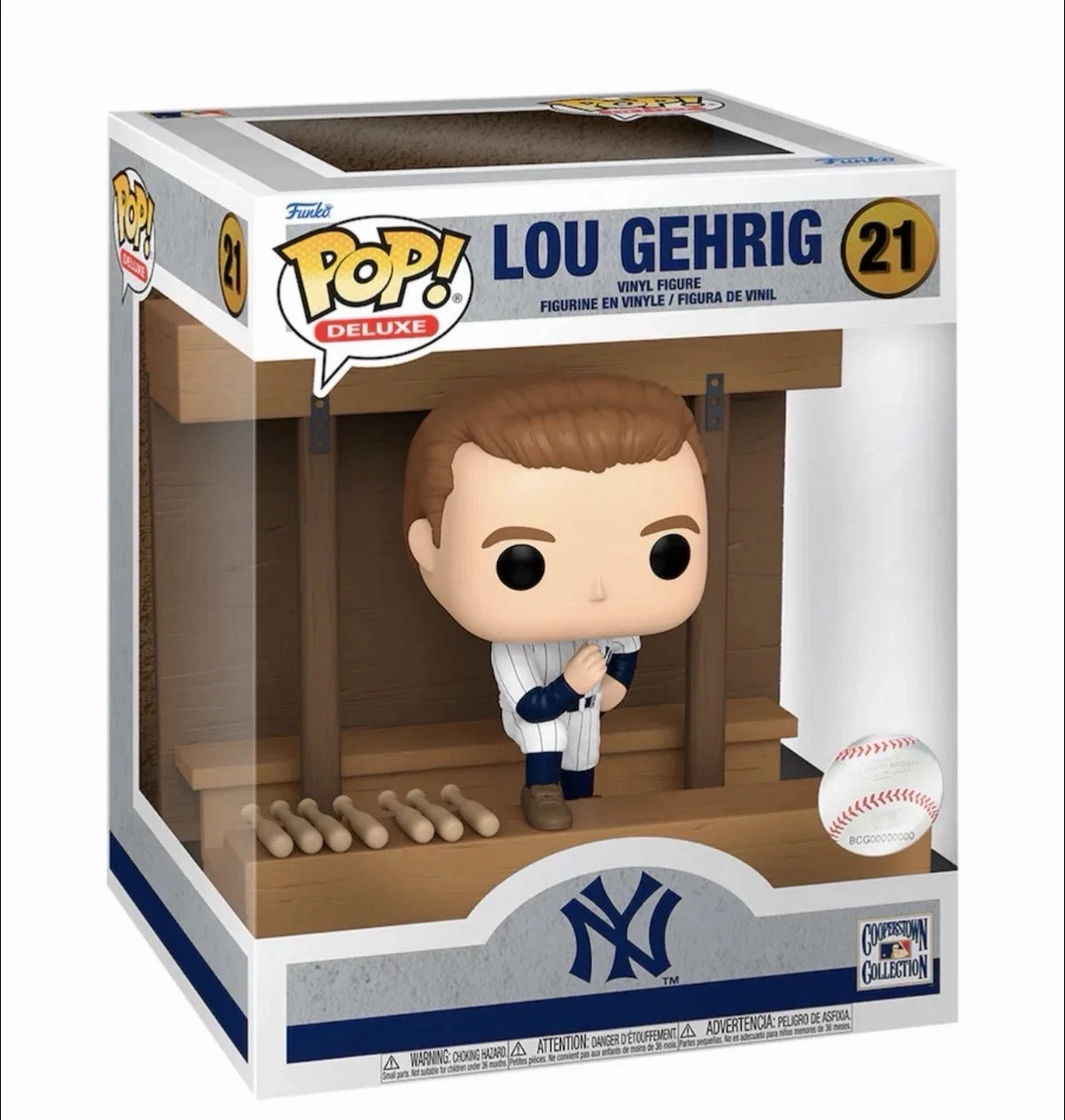 Lou Gehrig Funko Pop Deluxe New York Yankees Dugout Cooperstown Collection #21