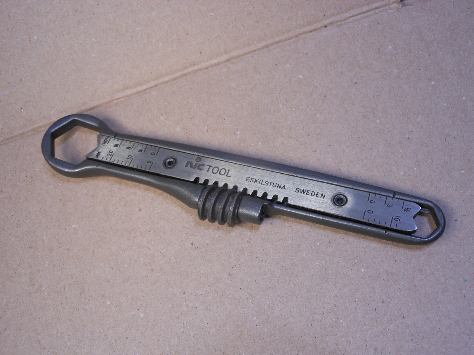 Vintage ESKILSTUNA, Sweden NIC TOOL  Double Ended Adjustable Wrench 8\