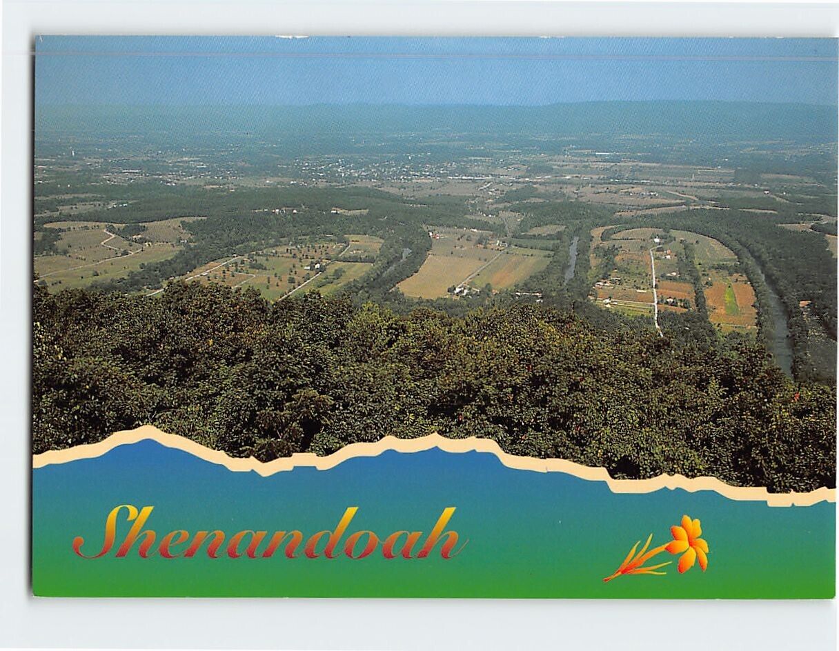 Postcard Aerial View Shenandoah National Park Virginia USA