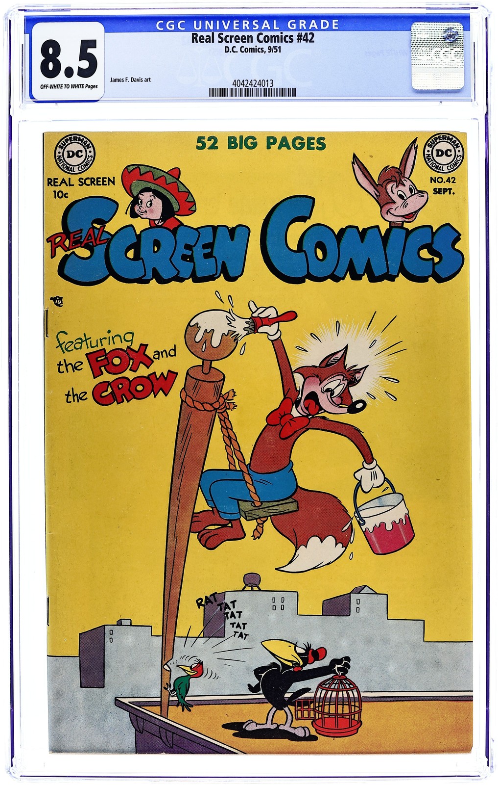 Real Screen Comics #42 CGC 8.5 1951 4042424013