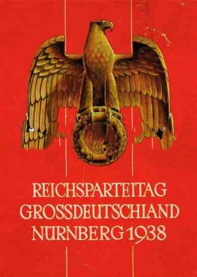 WW2 WWII German Third Reich Reichsparteitag GD Nürnberg 1938 Propaganda Poster