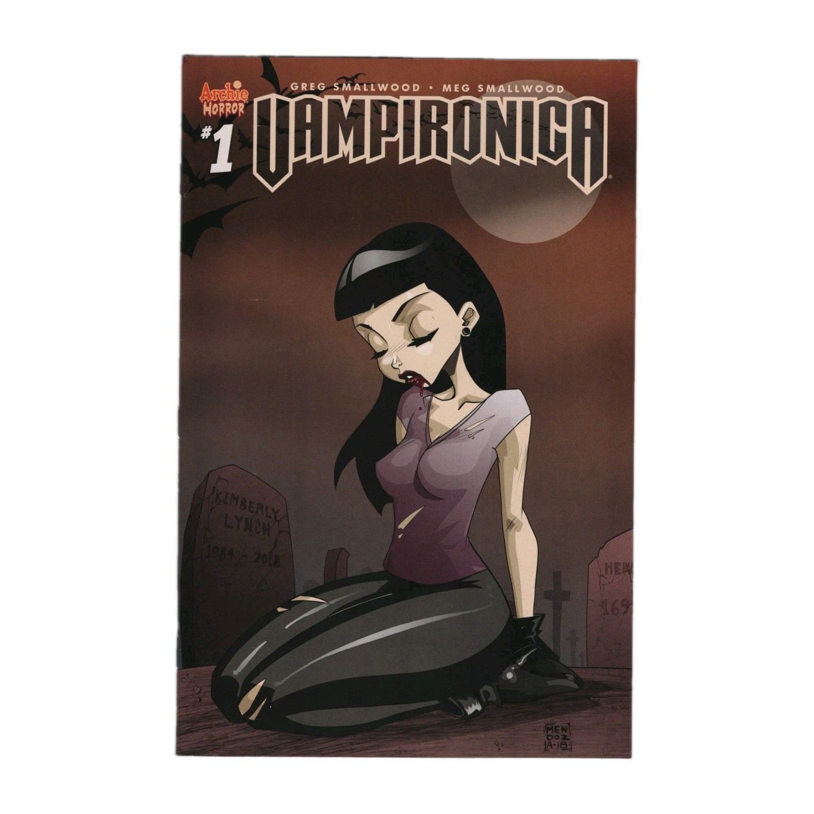 VAMPIRONICA #1 Mendoza Variant Good Girl Art Zombie Tramp Archie Horror 2018 GGA