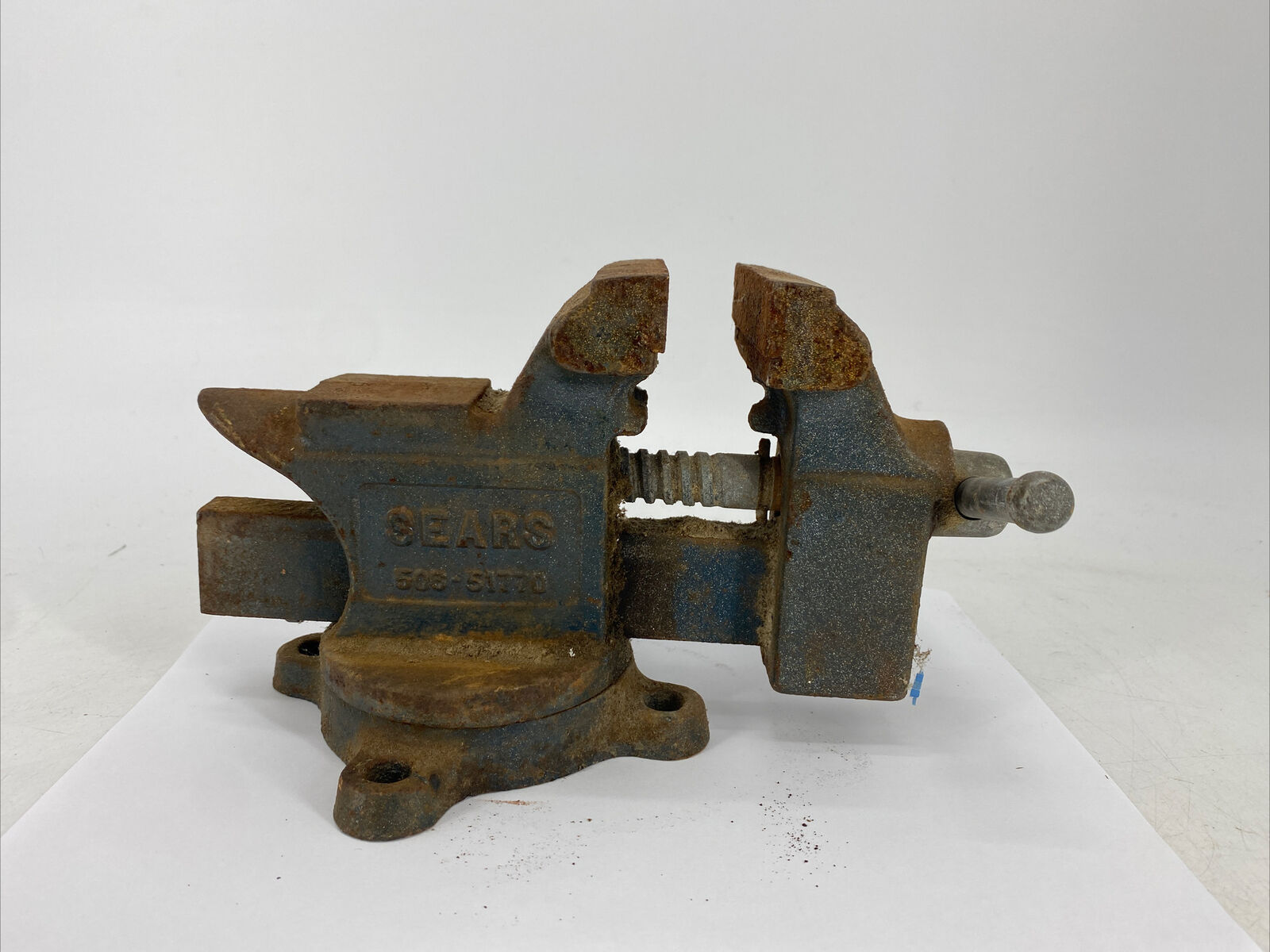 Vintage Sears 3 1/2” Bench Vise Swivels 506-51770 Made in USA