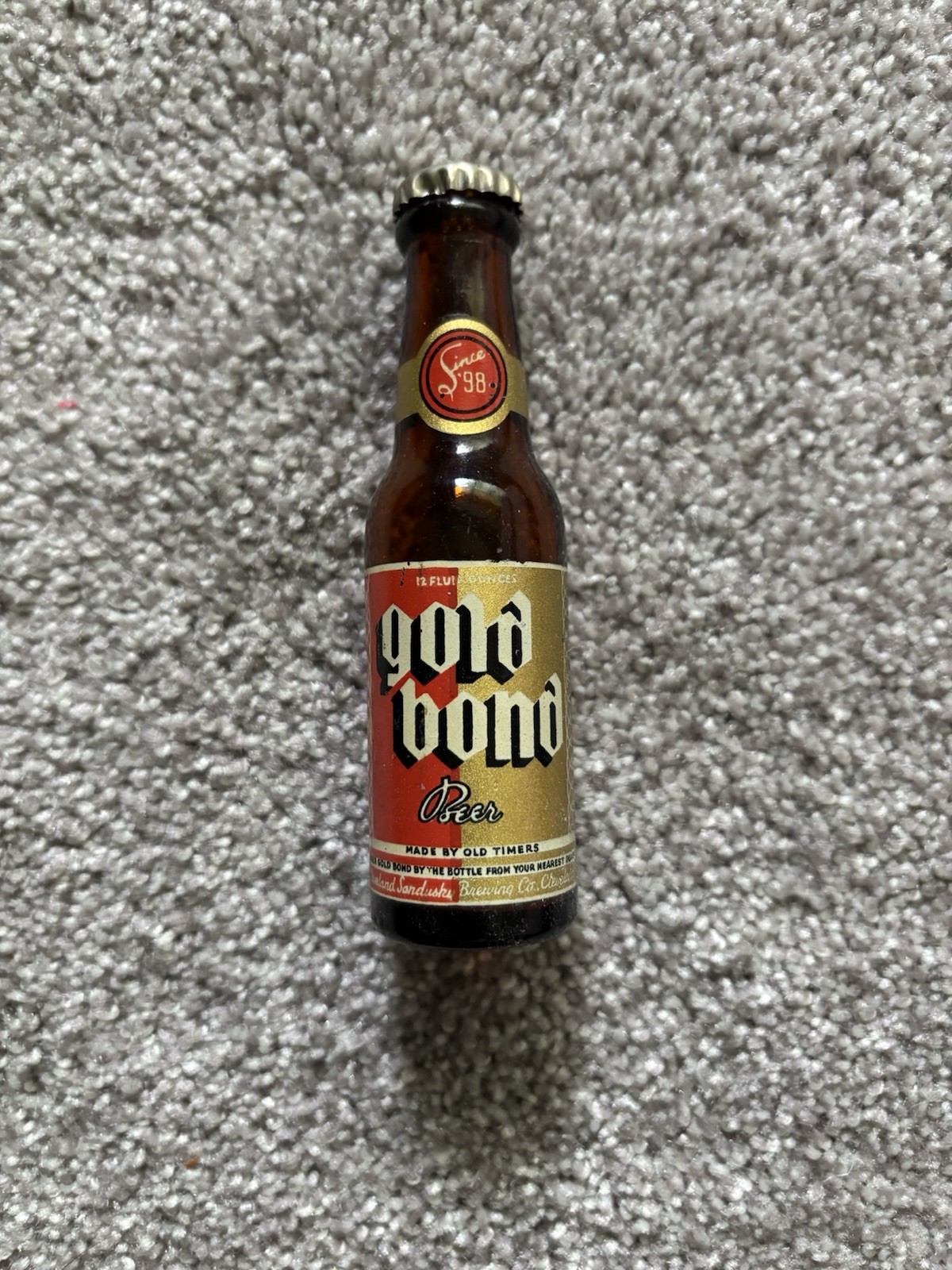 Gold Bond Vintage Minis Beer Bottle 
